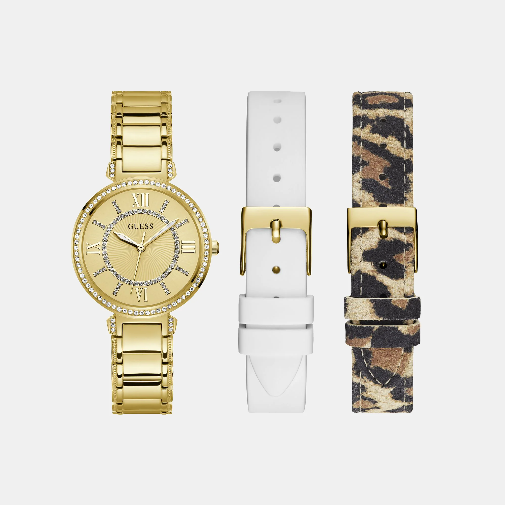 Montage Women Quartz Champagne Dial Analog Stainless Steel Watch GW0588L1
