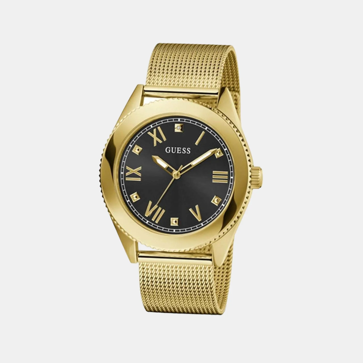 Noble Men Quartz Black Dial Analog Stainless Steel Watch GW0495G2 - Image 3