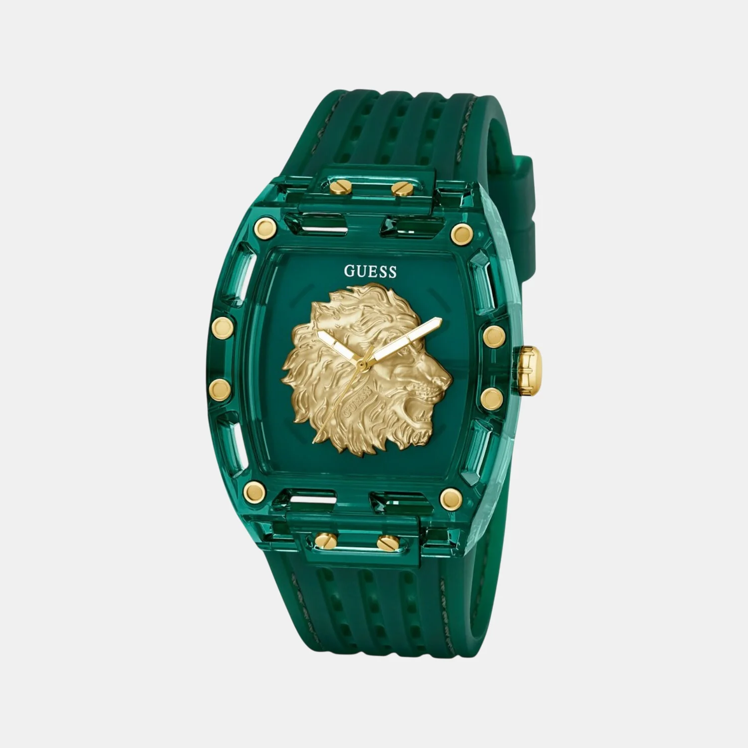 Phoenix Men Quartz Green Dial Analog Silicone Watch GW0959G2 - Image 3
