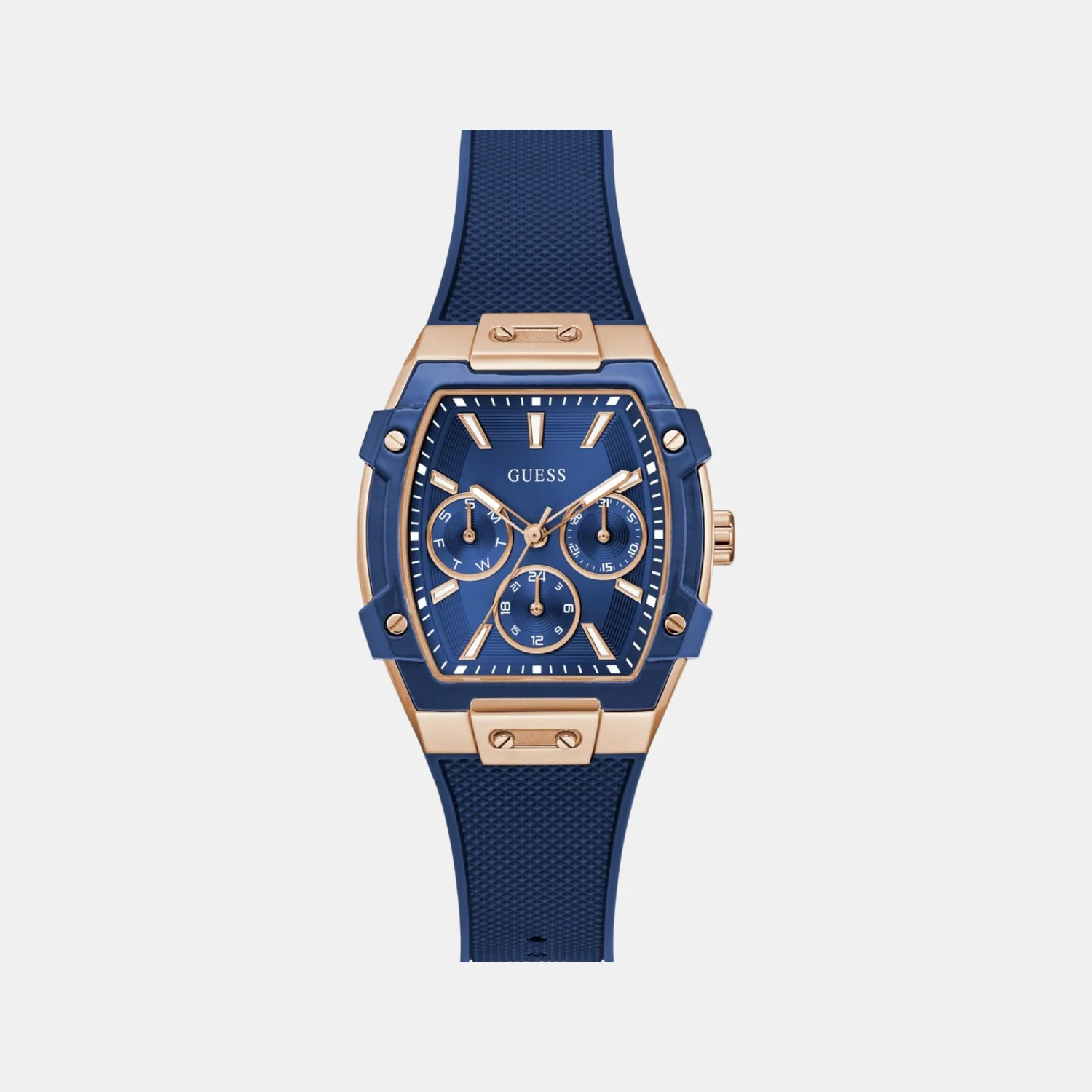 Phoenix Women Quartz Blue Dial Multi-Function Silicone Watch GW0945L4 - Image 2
