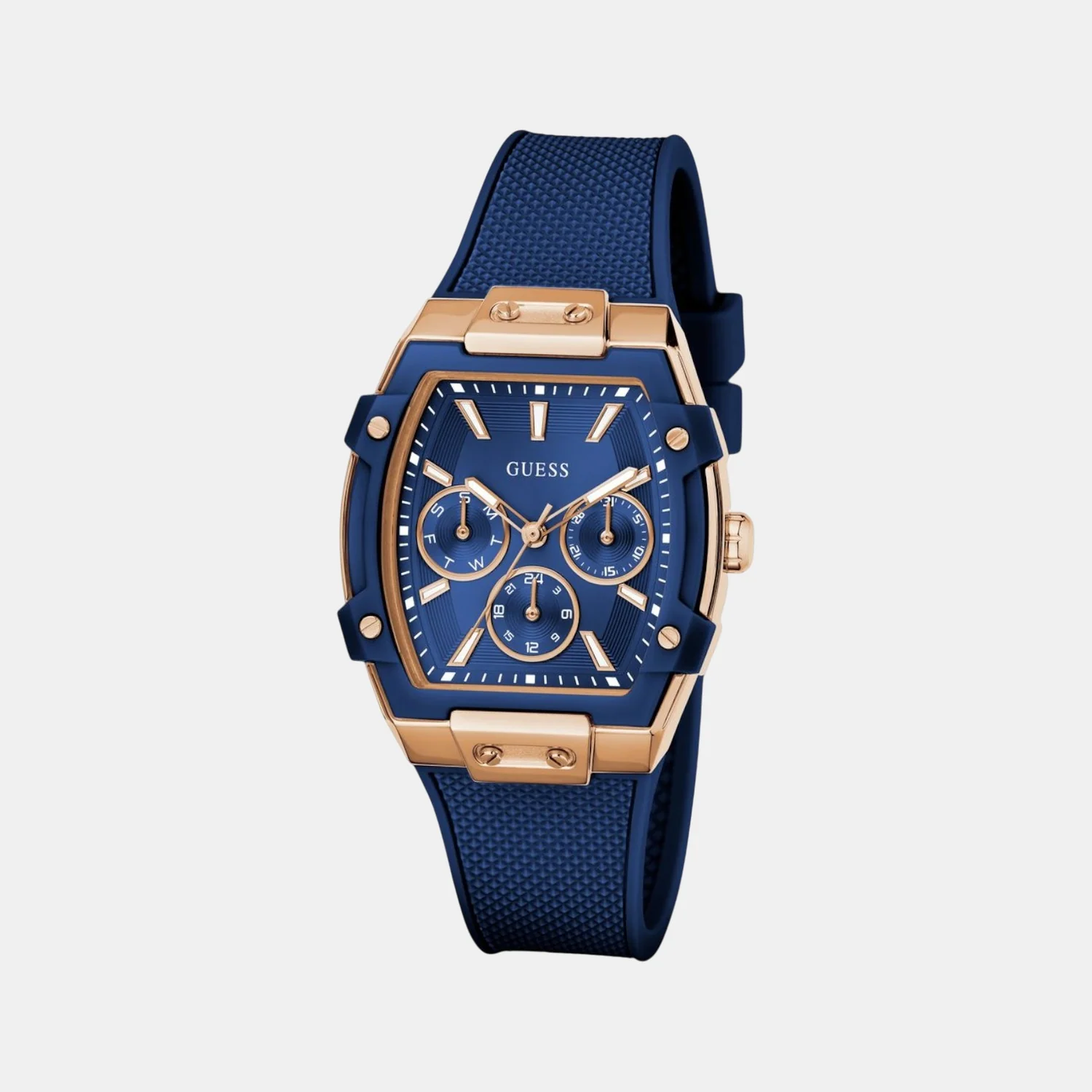 Phoenix Women Quartz Blue Dial Multi-Function Silicone Watch GW0945L4 - Image 3
