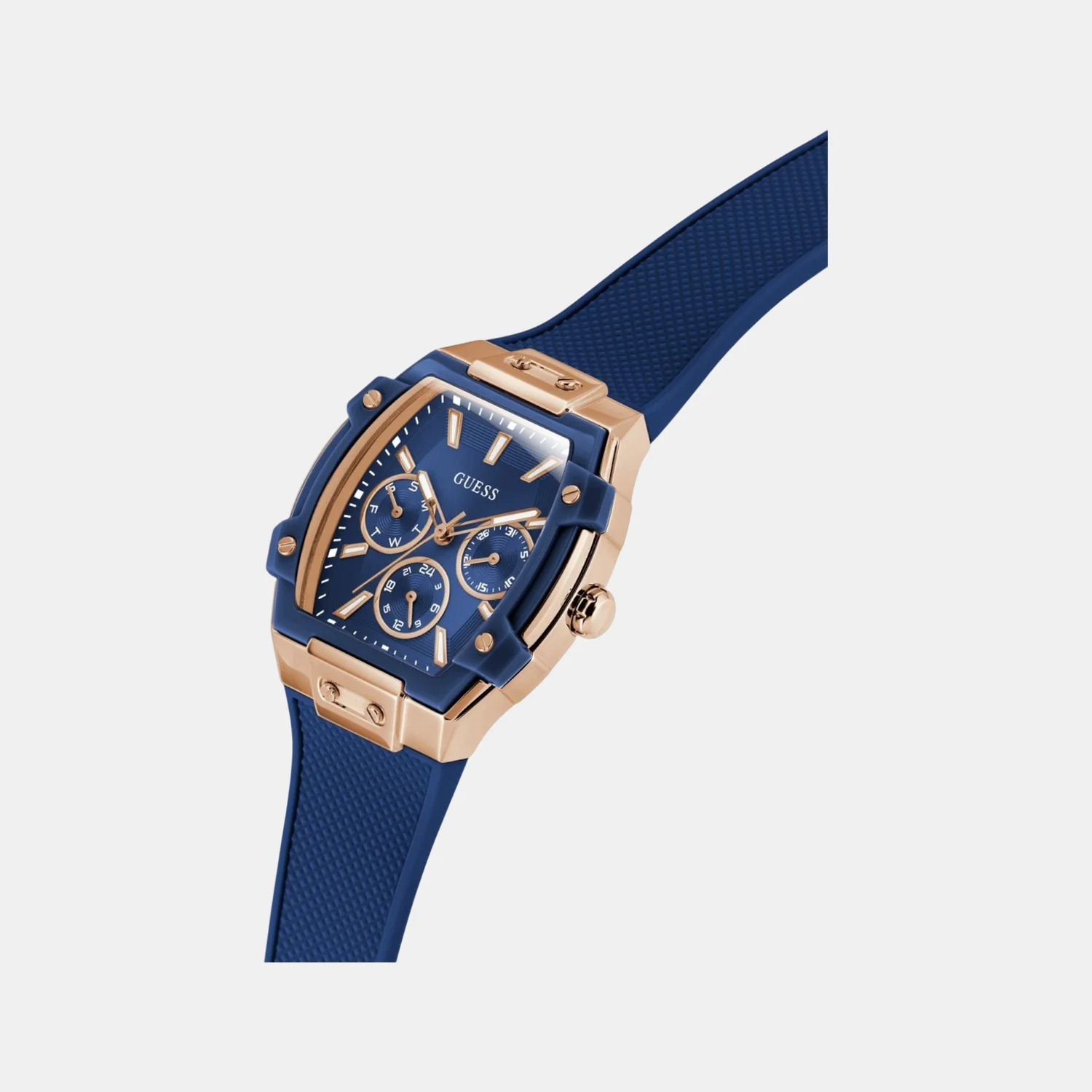 Phoenix Women Quartz Blue Dial Multi-Function Silicone Watch GW0945L4 - Image 4
