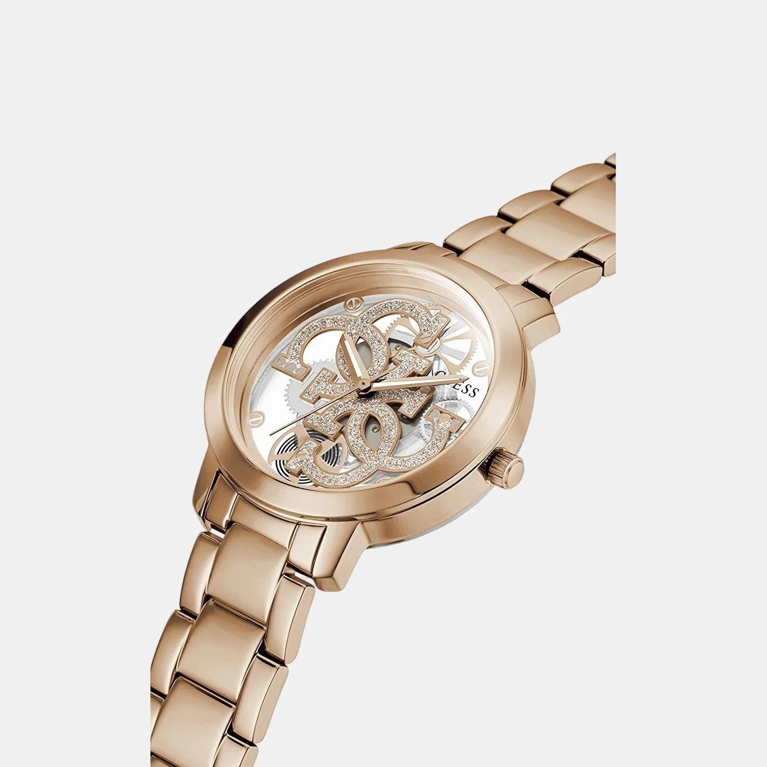 Quattro clear Women Quartz Rose Gold Dial Analog Stainless Steel Watch GW0300L3 - Image 4