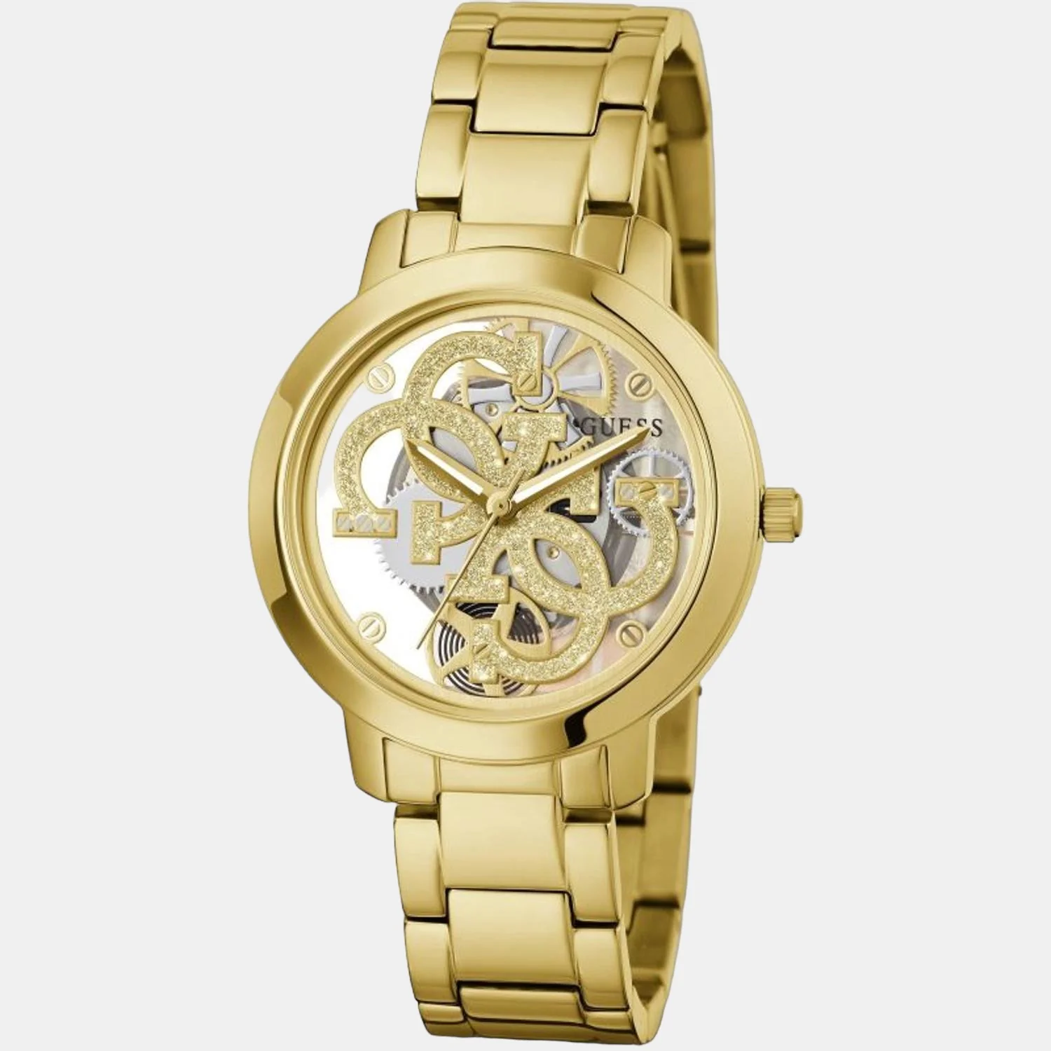 Quattro Women Quartz Gold Dial Analog Stainless Steel Watch GW0300L2 - Image 2