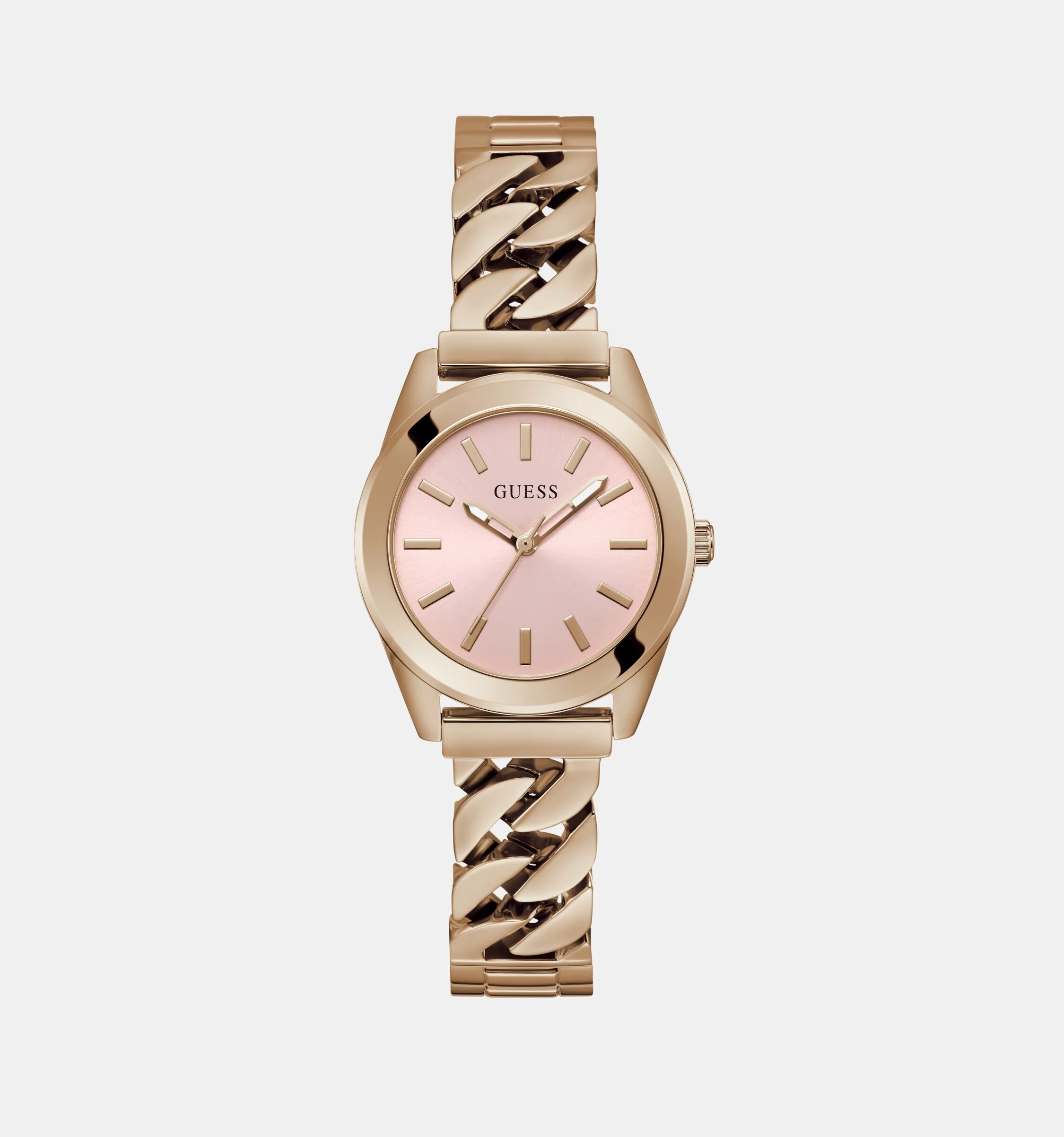 Serena Women Quartz Pink Dial Analog Stainless Steel Watch GW0653L2