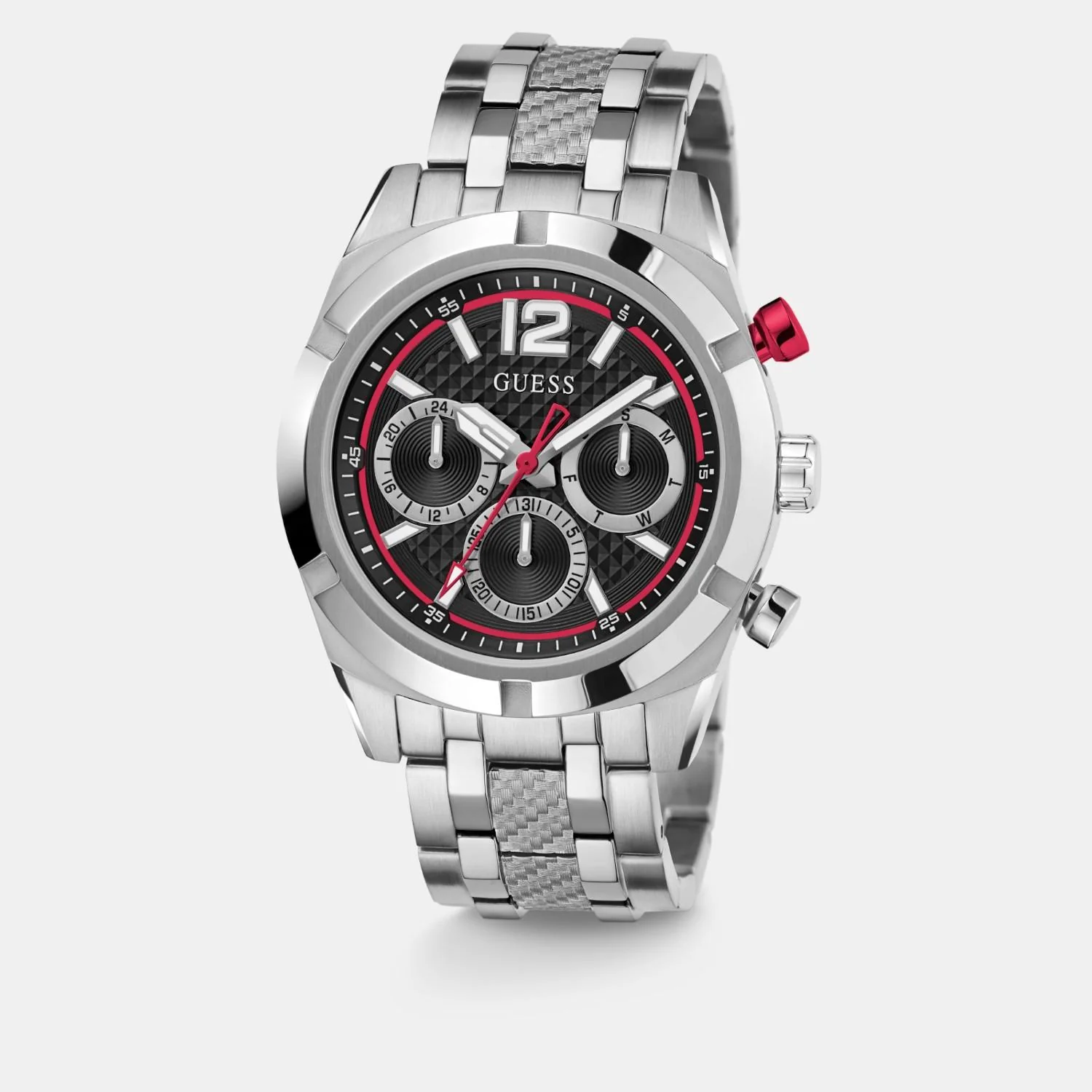 Sport Men Quartz Black Dial Multi-Function Stainless Steel Watch GW0714G1 - Image 3