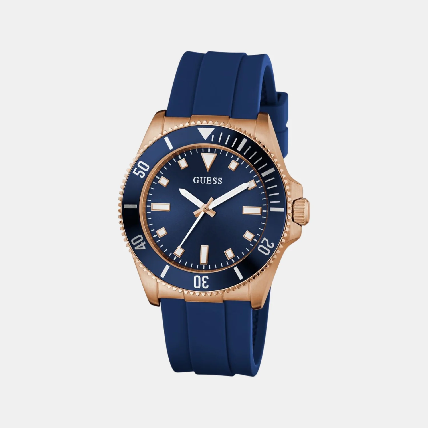 Sport Men Quartz Blue Dial Analog Silicone Watch GW0969G3 - Image 2