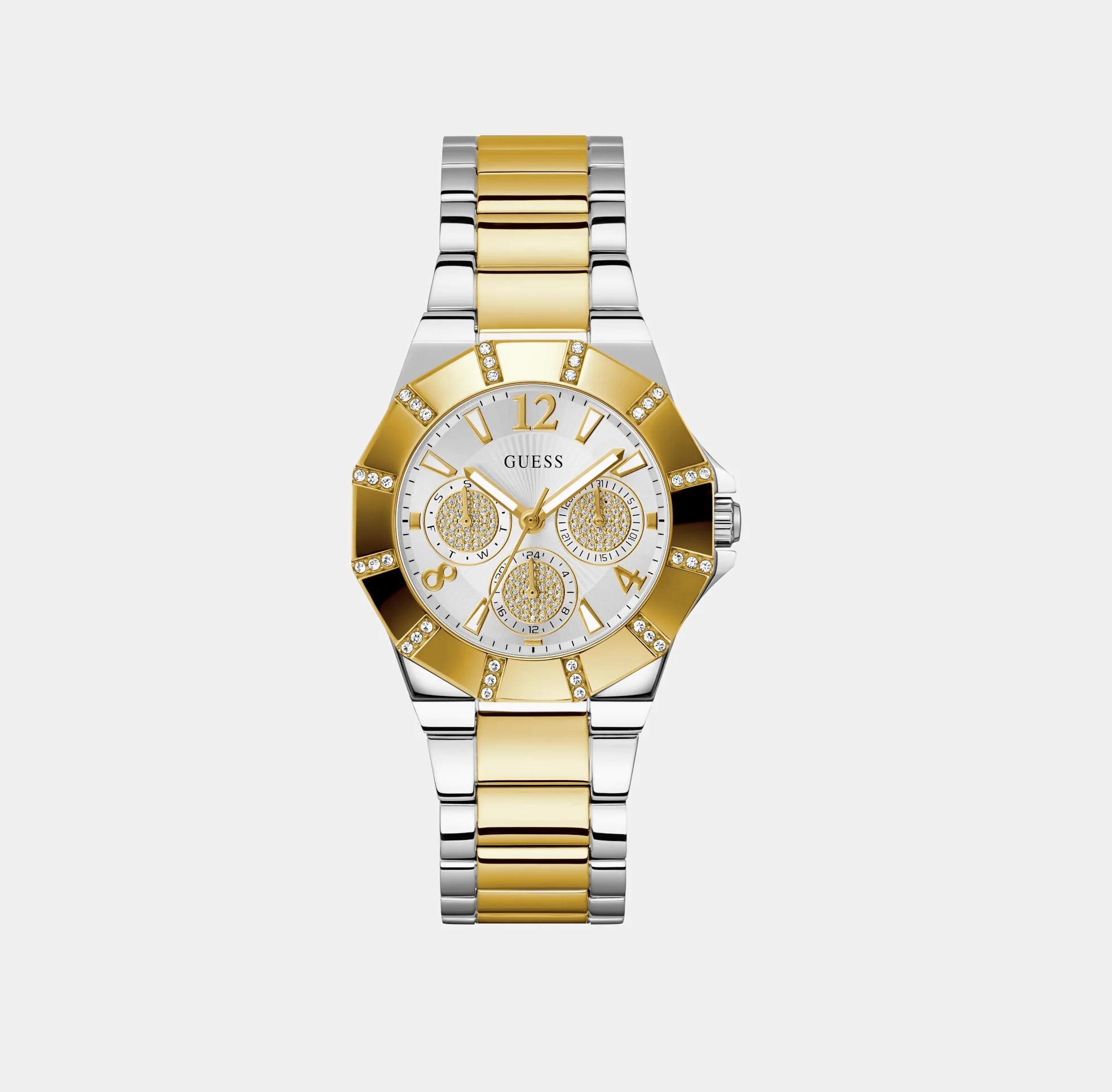 Sunray Women Quartz Silver Dial Chronograph Stainless Steel Watch GW0616L2