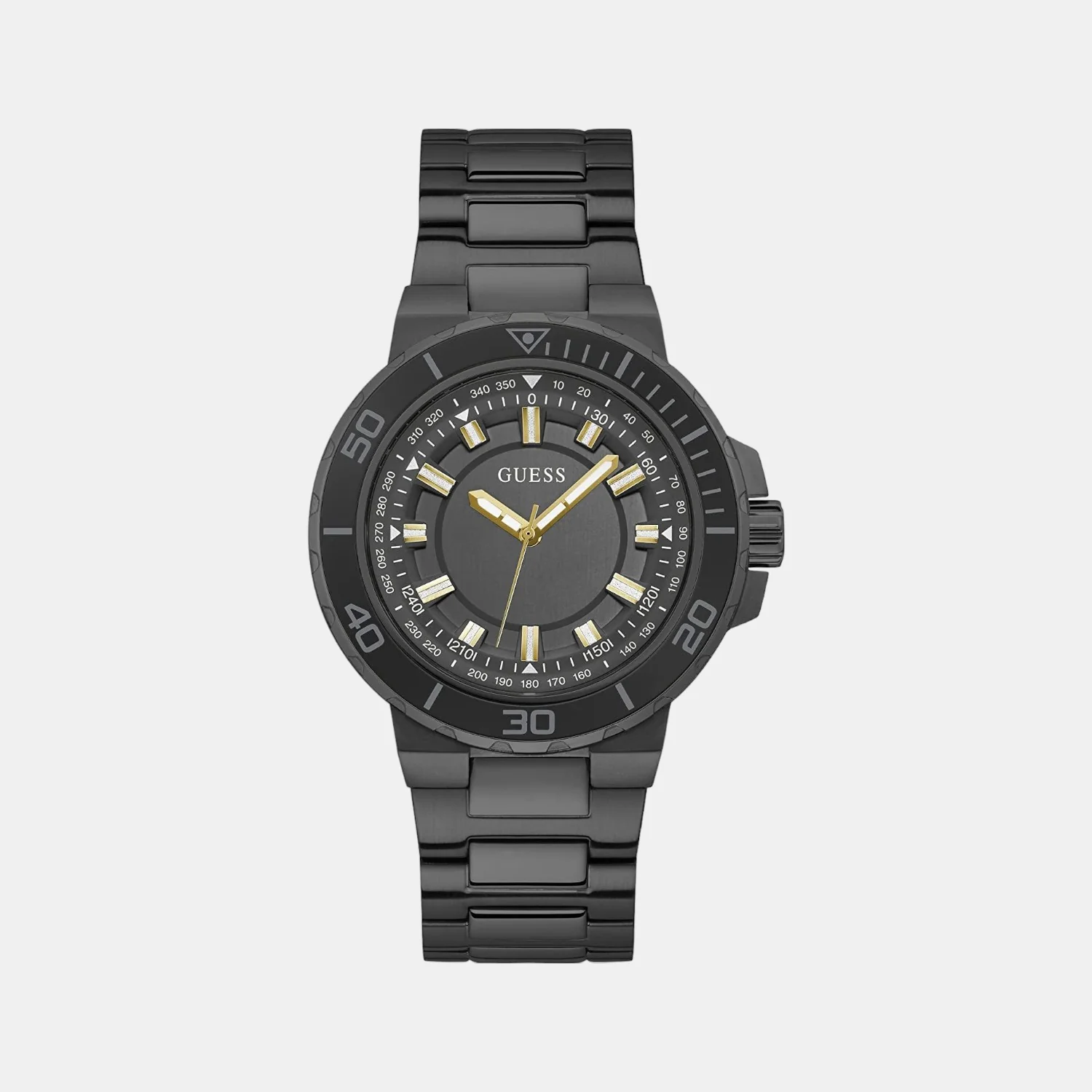Track Men Quartz Black Dial Analog Stainless Steel Watch GW0426G3