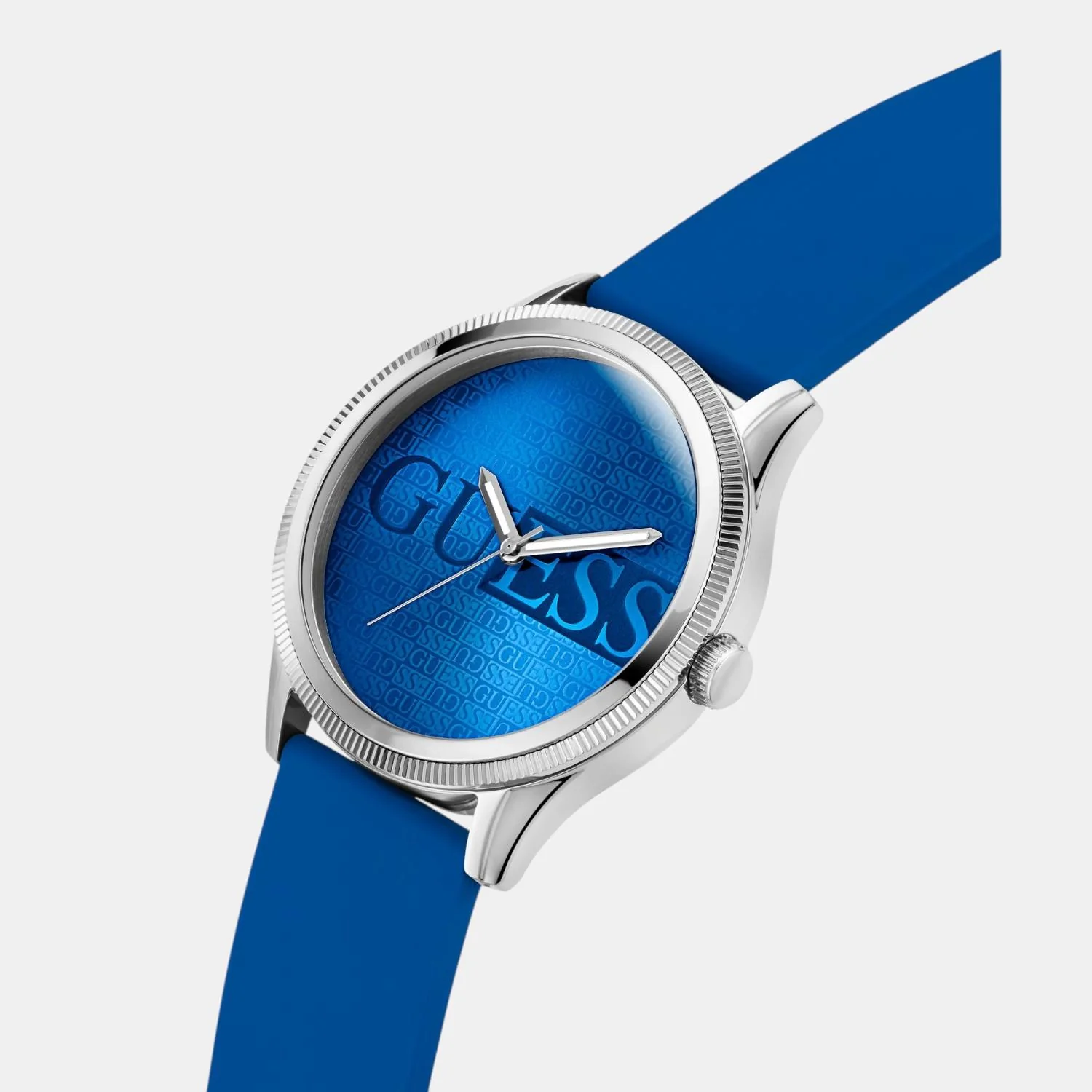 Trend Men Quartz Blue Dial Analog Silicone Watch GW0726G1 - Image 4