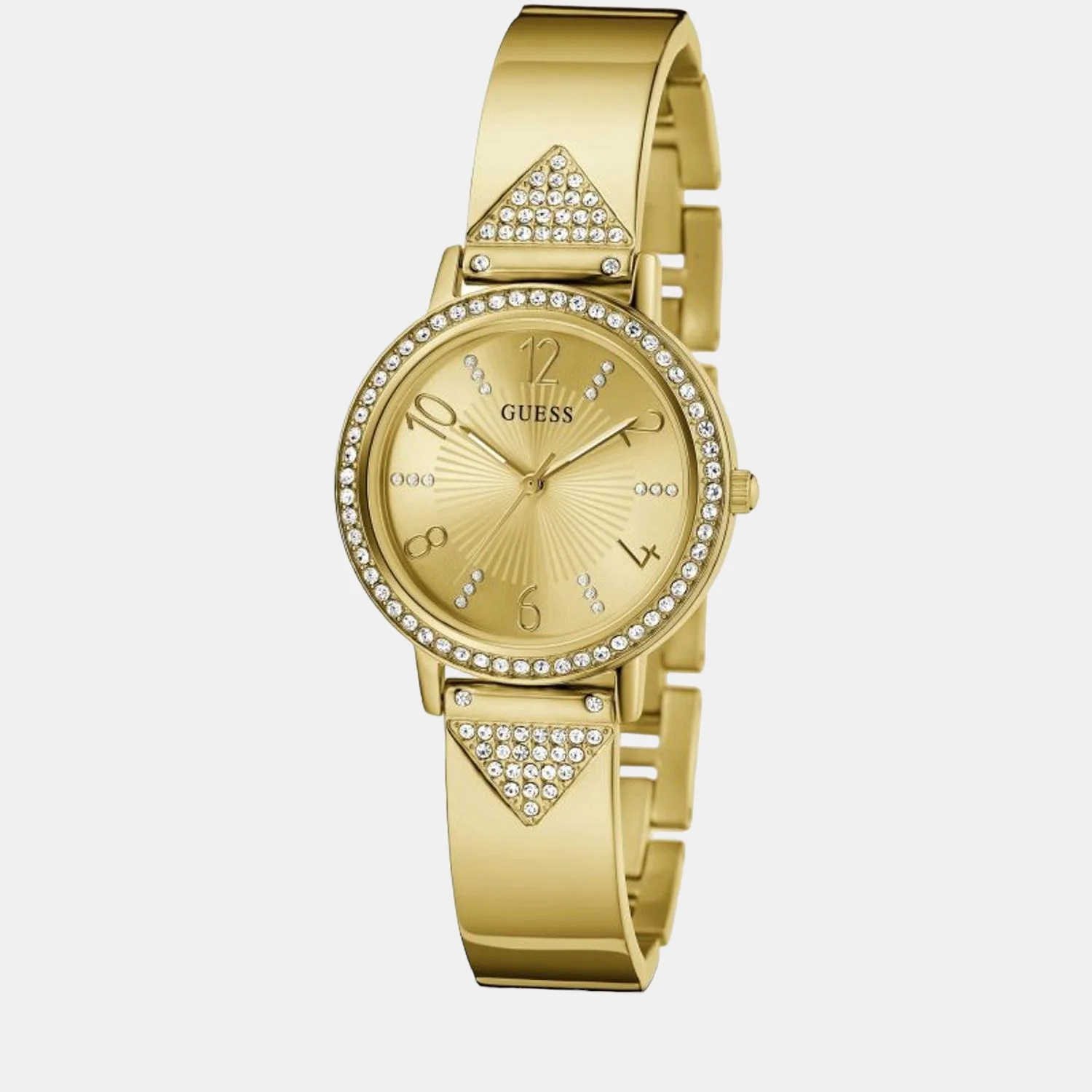 Tri Luxe Women Quartz Gold Dial Analog Stainless Steel Watch GW0474L2 - Image 2
