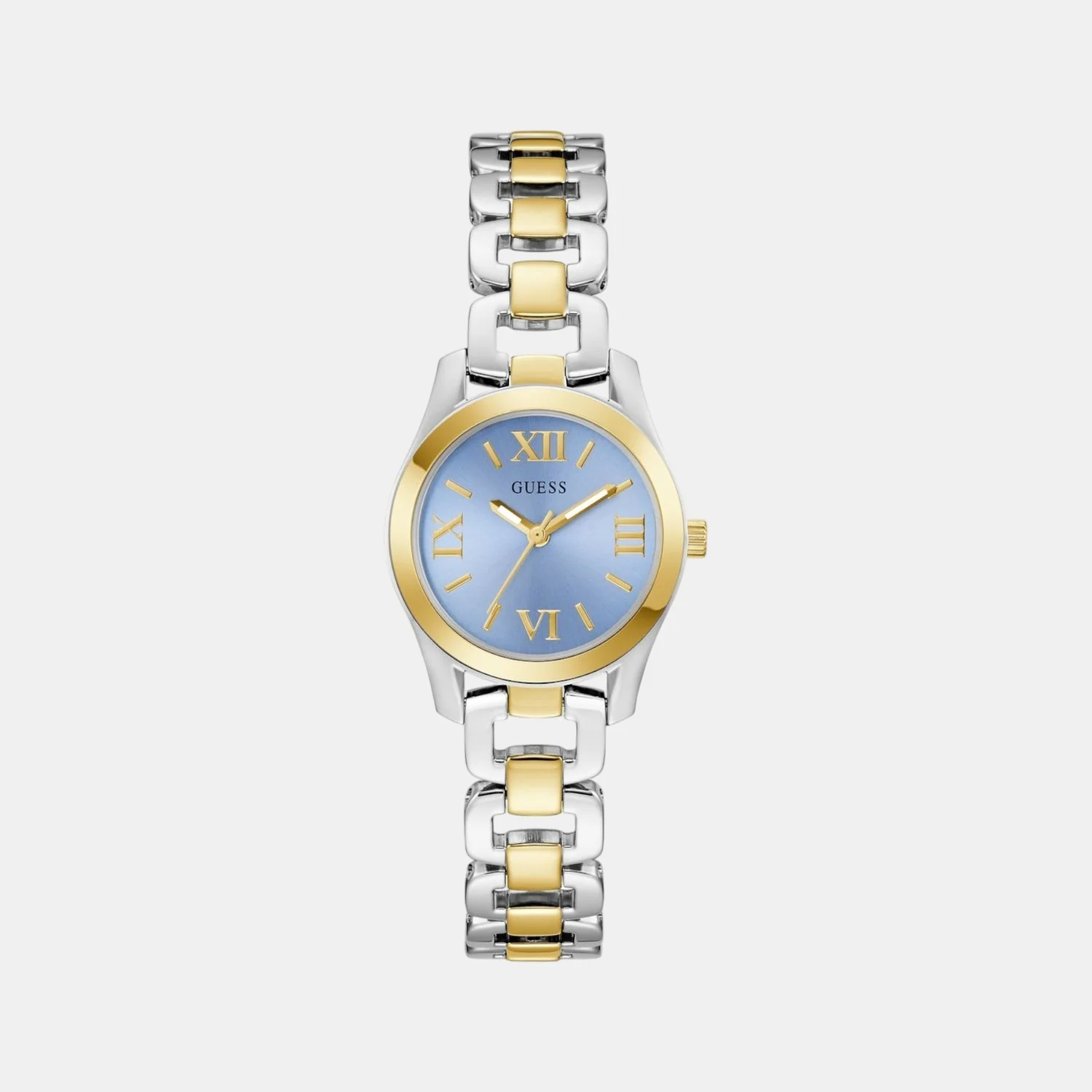 Veda Women Quartz Ice Blue Dial Analog Recycled Steel Watch GW0927L3
