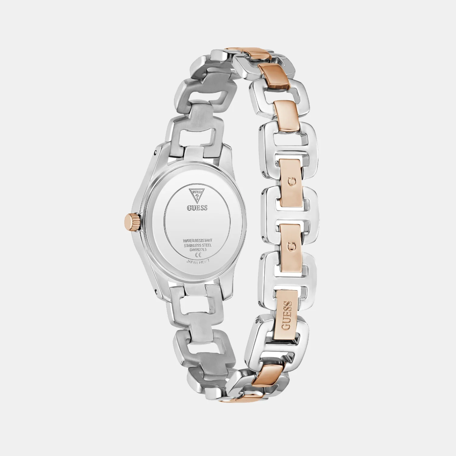 Veda Women Quartz White Dial Analog Stainless Steel Watch GW0927L5 - Image 5