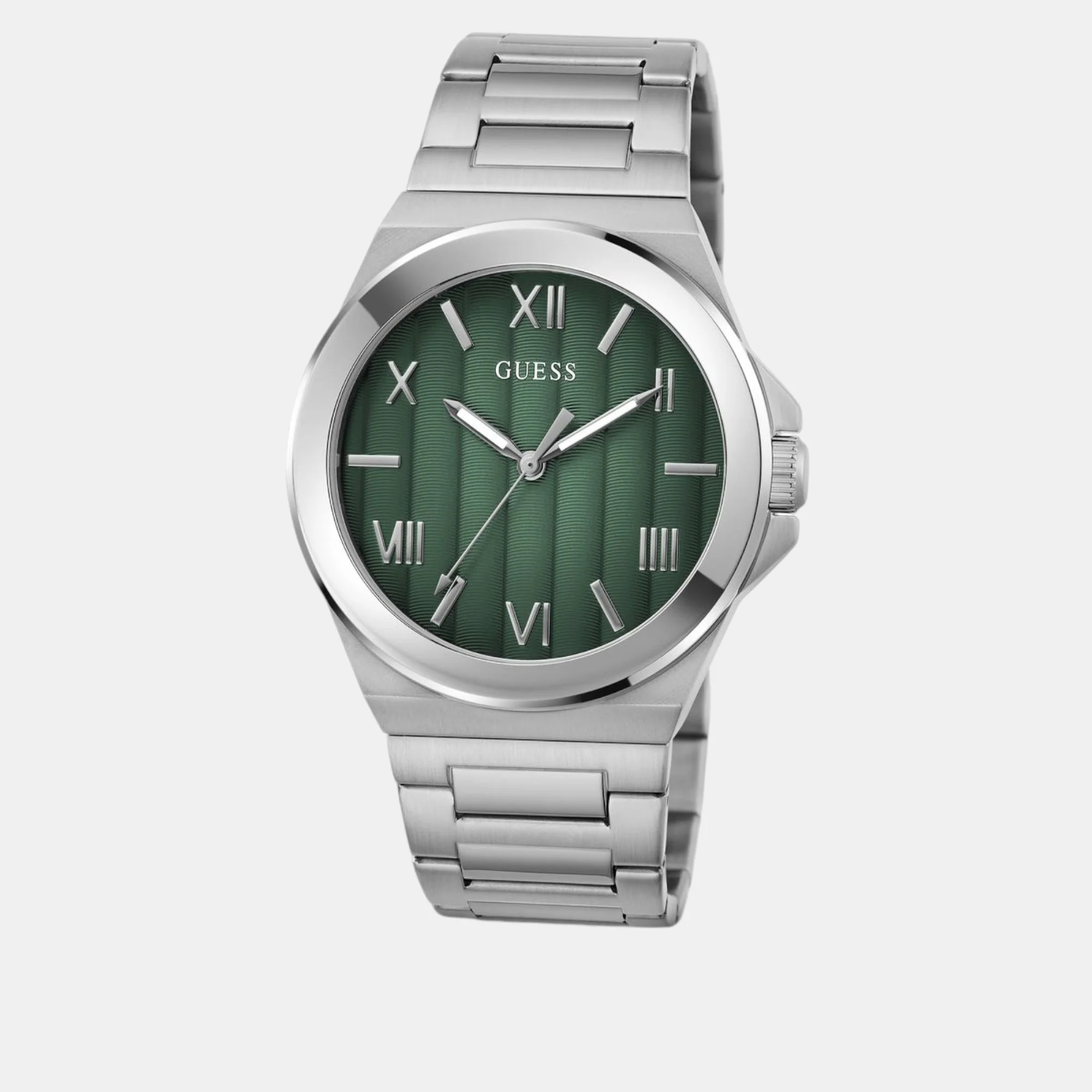 Vinyl Men Quartz Green Dial Analog Stainless Steel Watch GW0789G1 - Image 3
