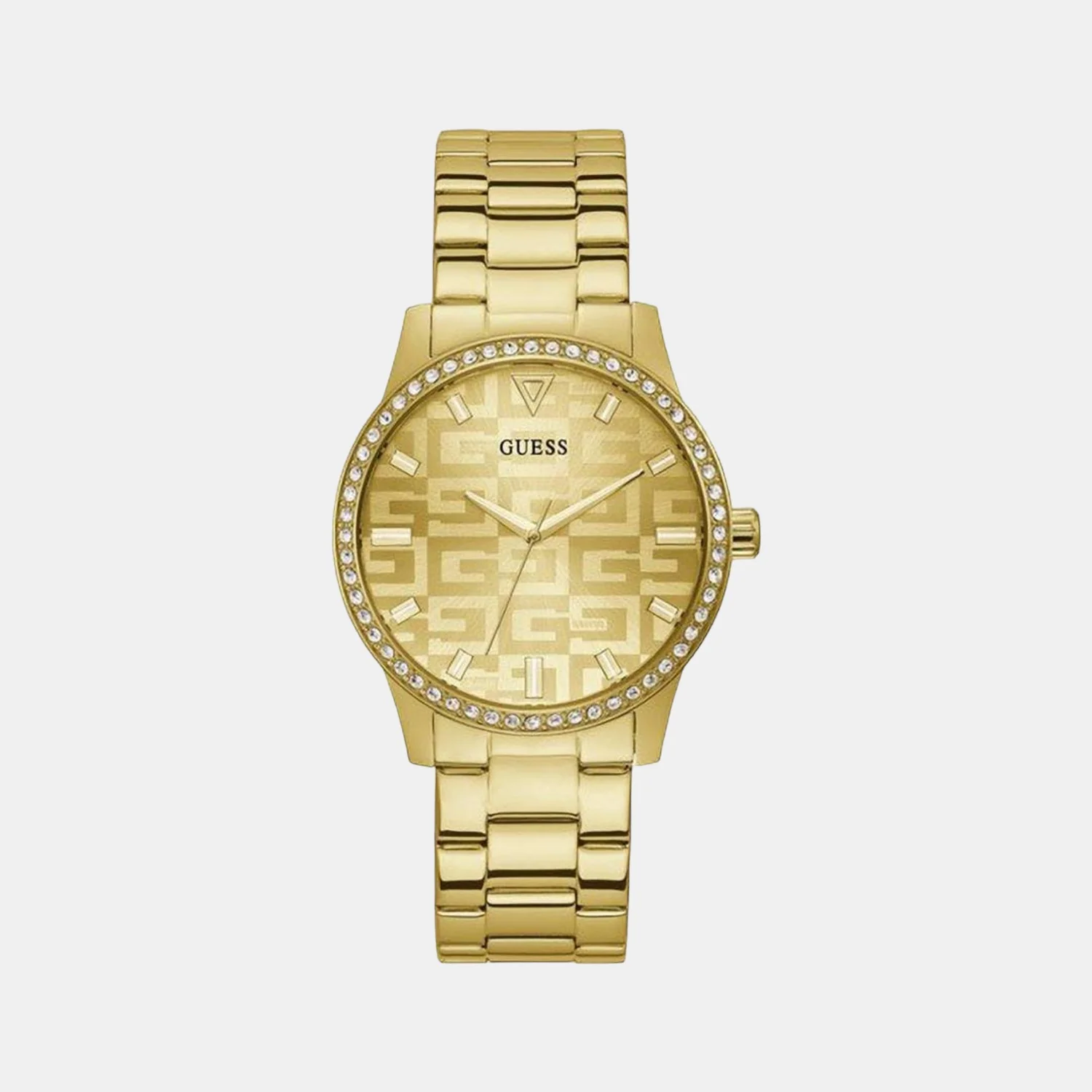 Women Quartz Beige Dial Analog Stainless Steel Watch GW0292L2