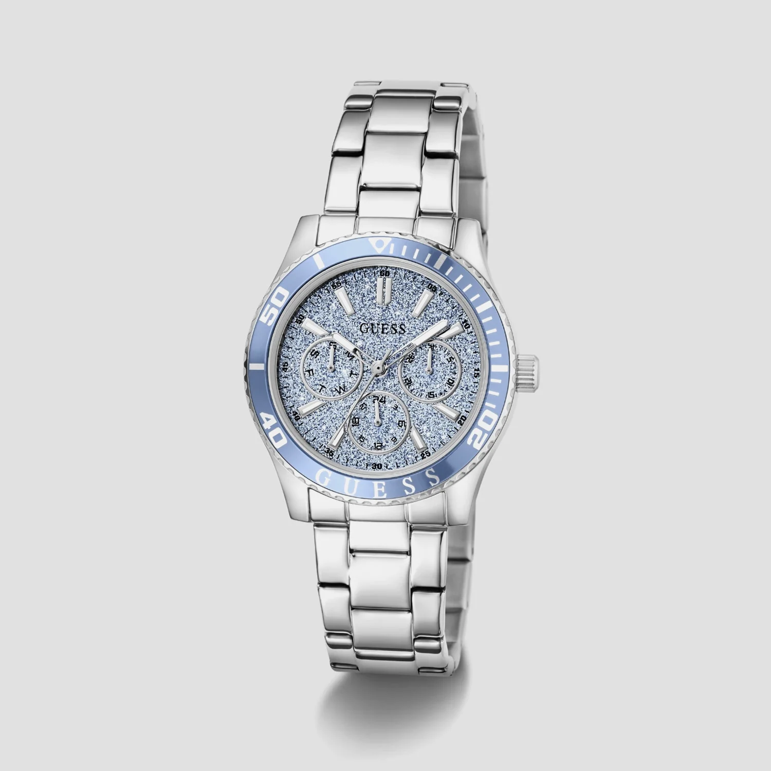 Women Quartz Blue Dial Multi-Function Stainless Steel Watch GW1035L1 - Image 2