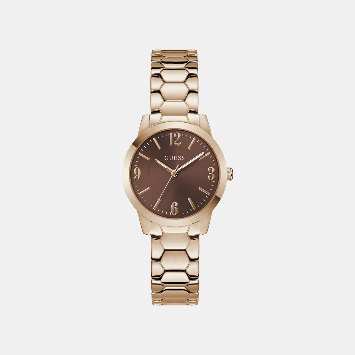 Women Quartz Brown Dial Analog Stainless Steel Watch GW1028L4