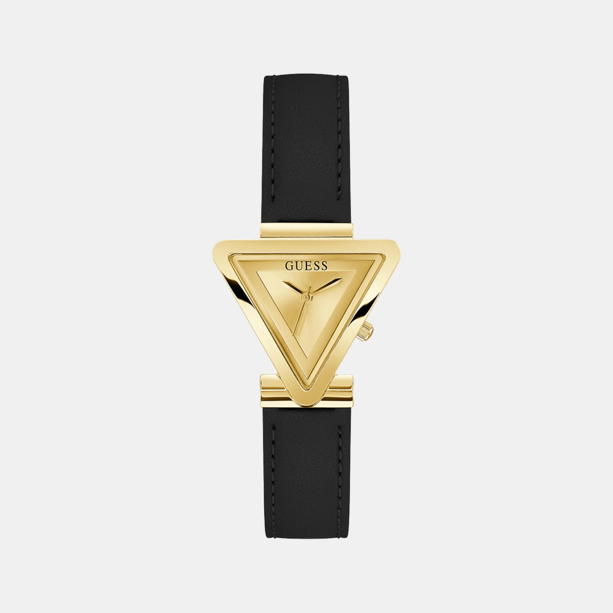 Women Quartz Champagne Dial Analog Leather Watch GW0548L3