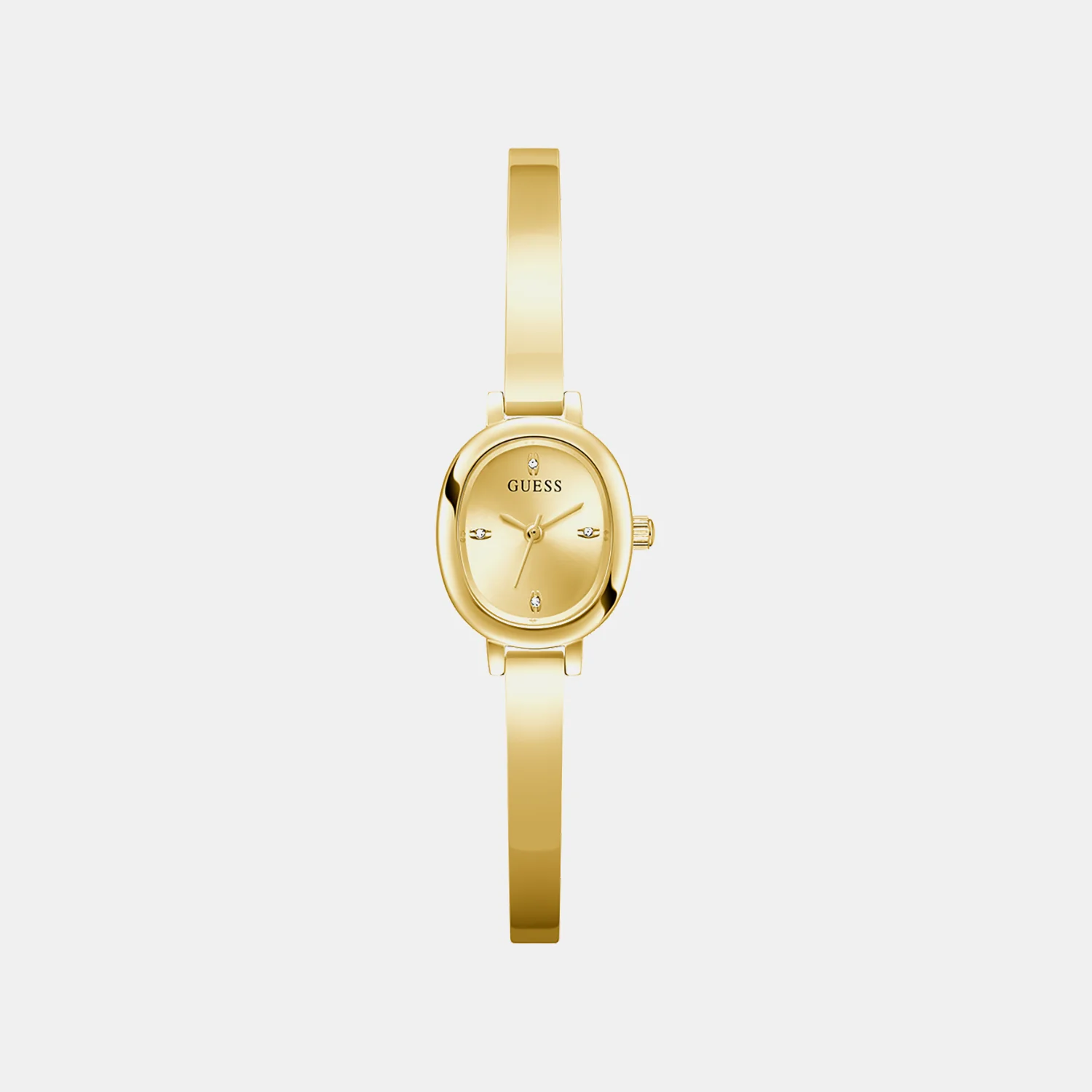 Women Quartz Champagne Dial Analog Stainless Steel Watch GW0924L2