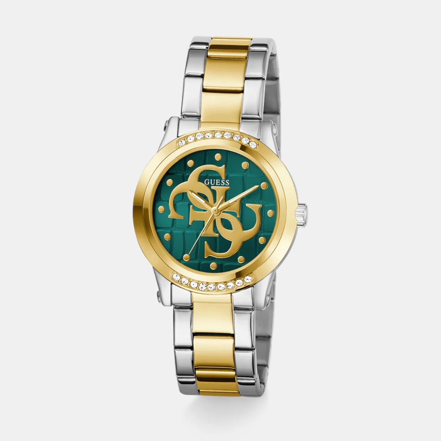 Women Quartz Green Dial Analog Stainless Steel Watch GW0861L4 - Image 2