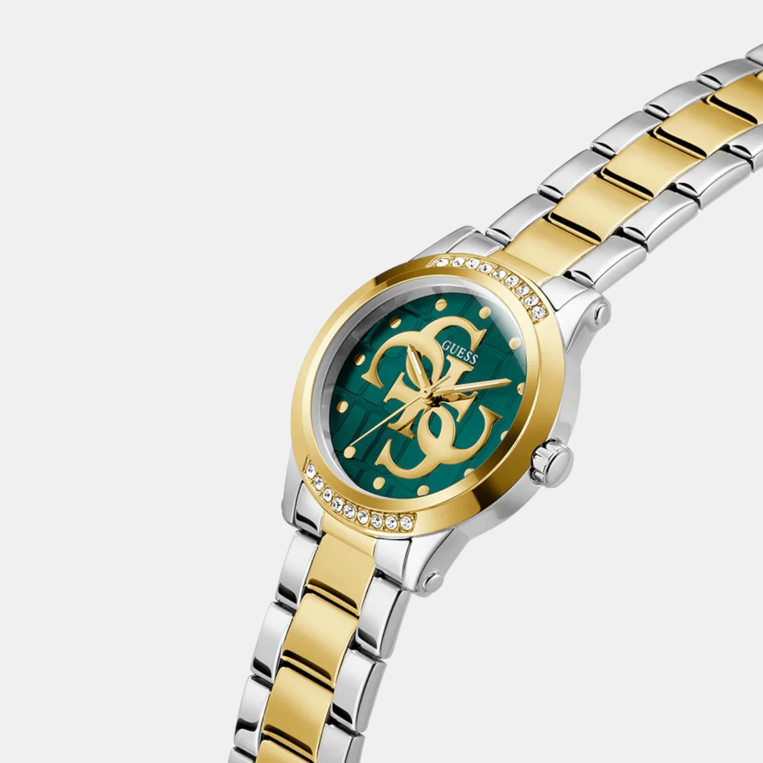Women Quartz Green Dial Analog Stainless Steel Watch GW0861L4 - Image 3