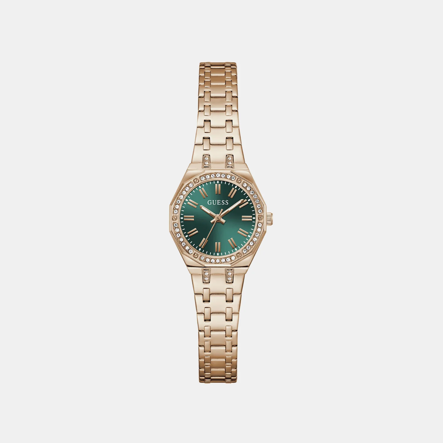 Women Quartz Green Dial Analog Stainless Steel Watch GW0931L7