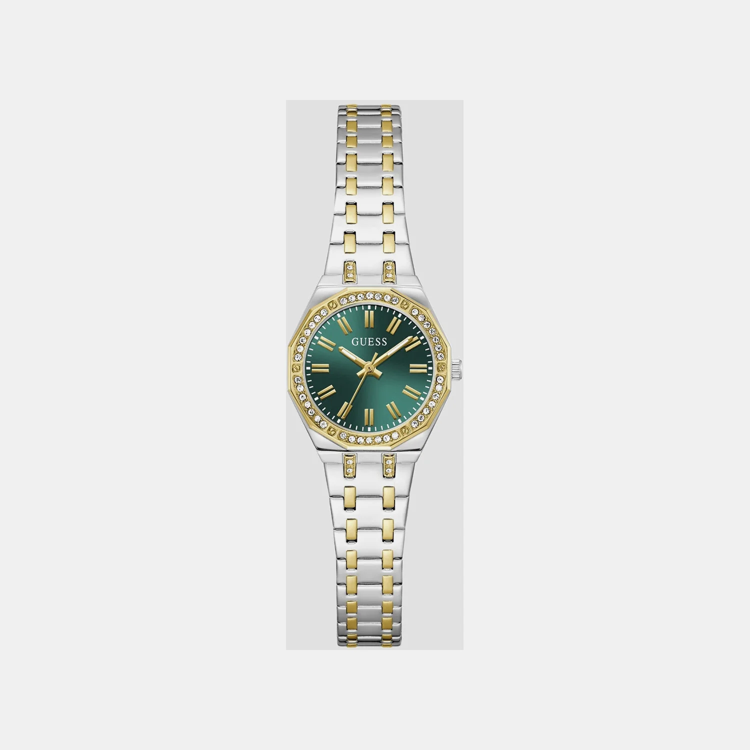 Women Quartz Green Dial Analog Stainless Steel Watch GW0931L8