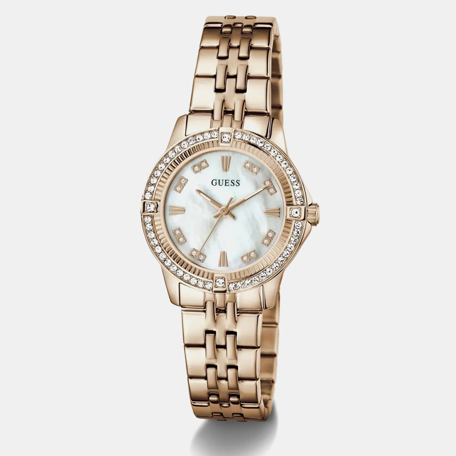 Women Quartz Mother Of Pearl Dial Analog Stainless Steel Watch GW1027L4 - Image 5