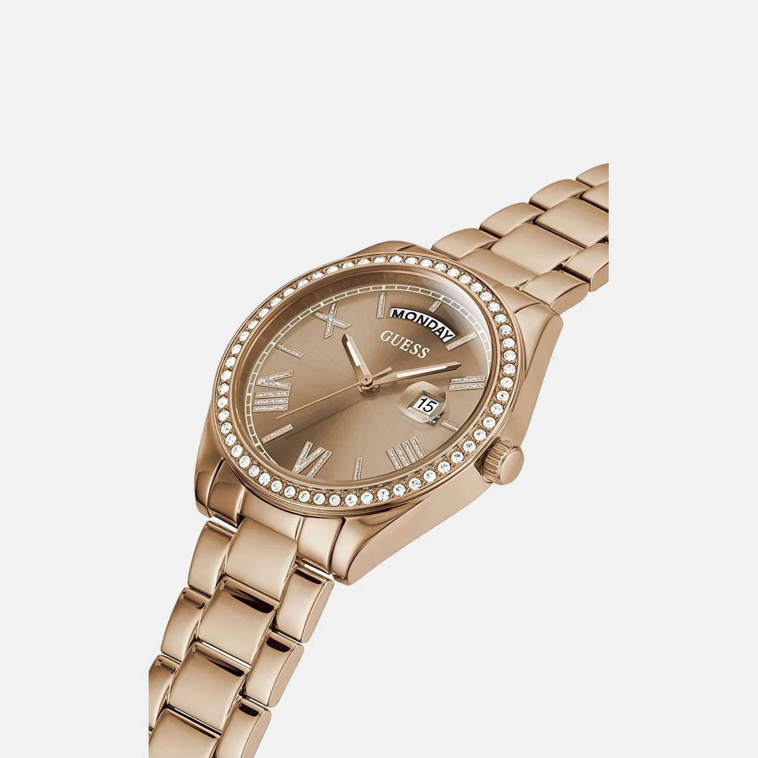 Women Quartz Rose Gold Dial Analog Stainless Steel Watch GW0307L3 - Image 5