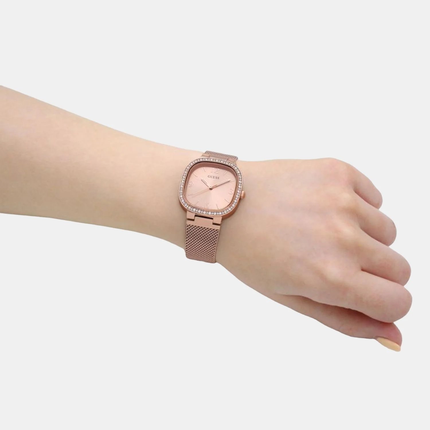 Women Quartz Rose Gold Dial Analog Stainless Steel Watch GW0354L3 - Image 6