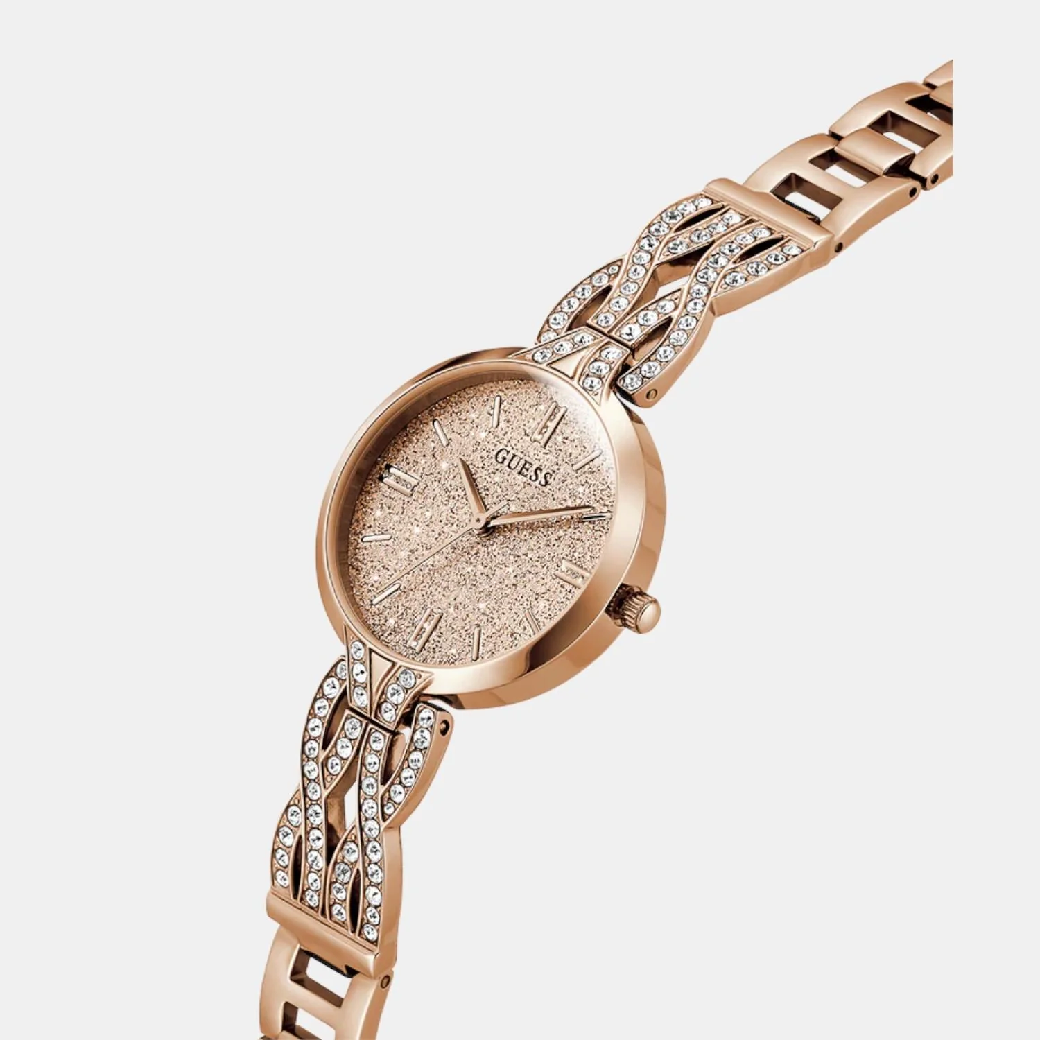 Women Quartz Rose Gold Dial Analog Stainless Steel Watch GW0868L4 - Image 3
