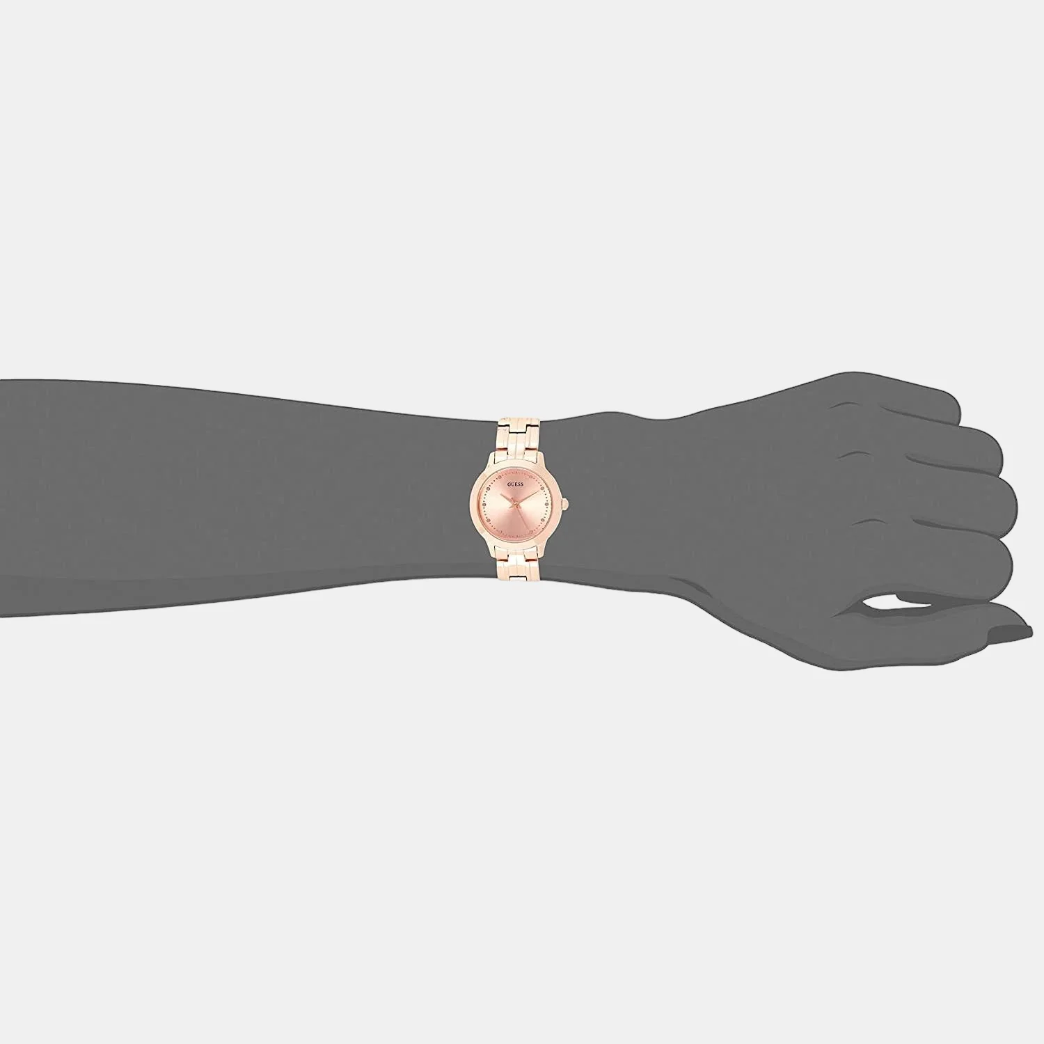 Women Quartz Rose Gold Dial Analog Stainless Steel Watch W0989L3 - Image 4