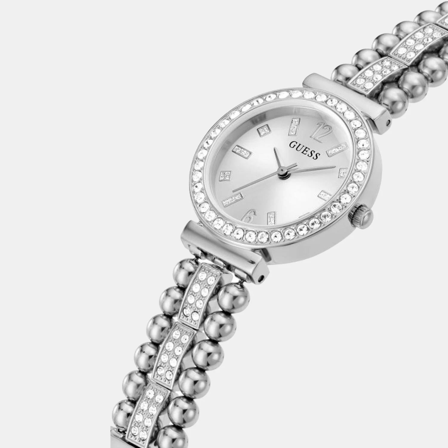 Women Quartz Silver Dial Analog Stainless Steel Watch GW0401L1 - Image 4