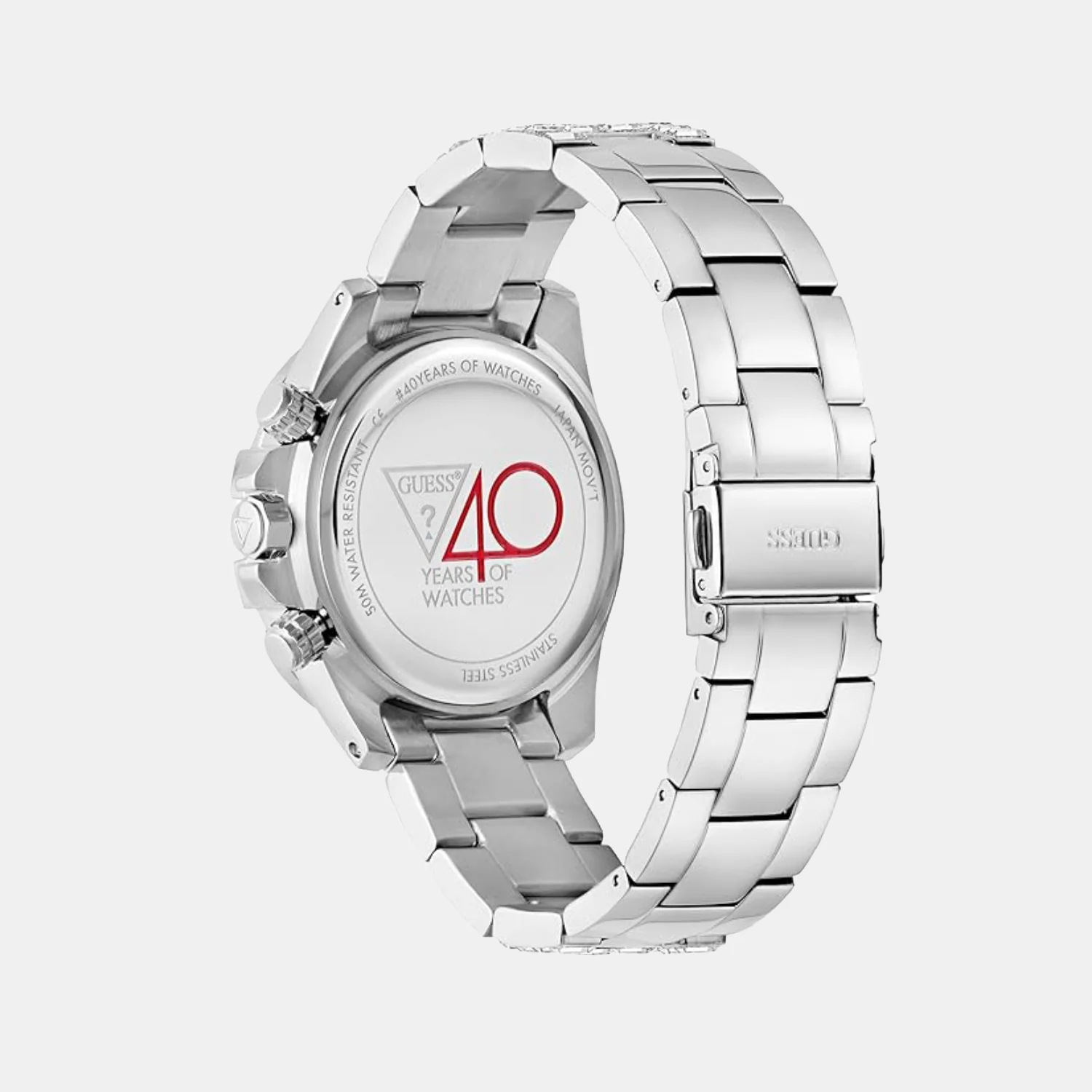 Women Quartz Silver Dial Chronograph Stainless Steel Watch GW0812L1 - Image 4
