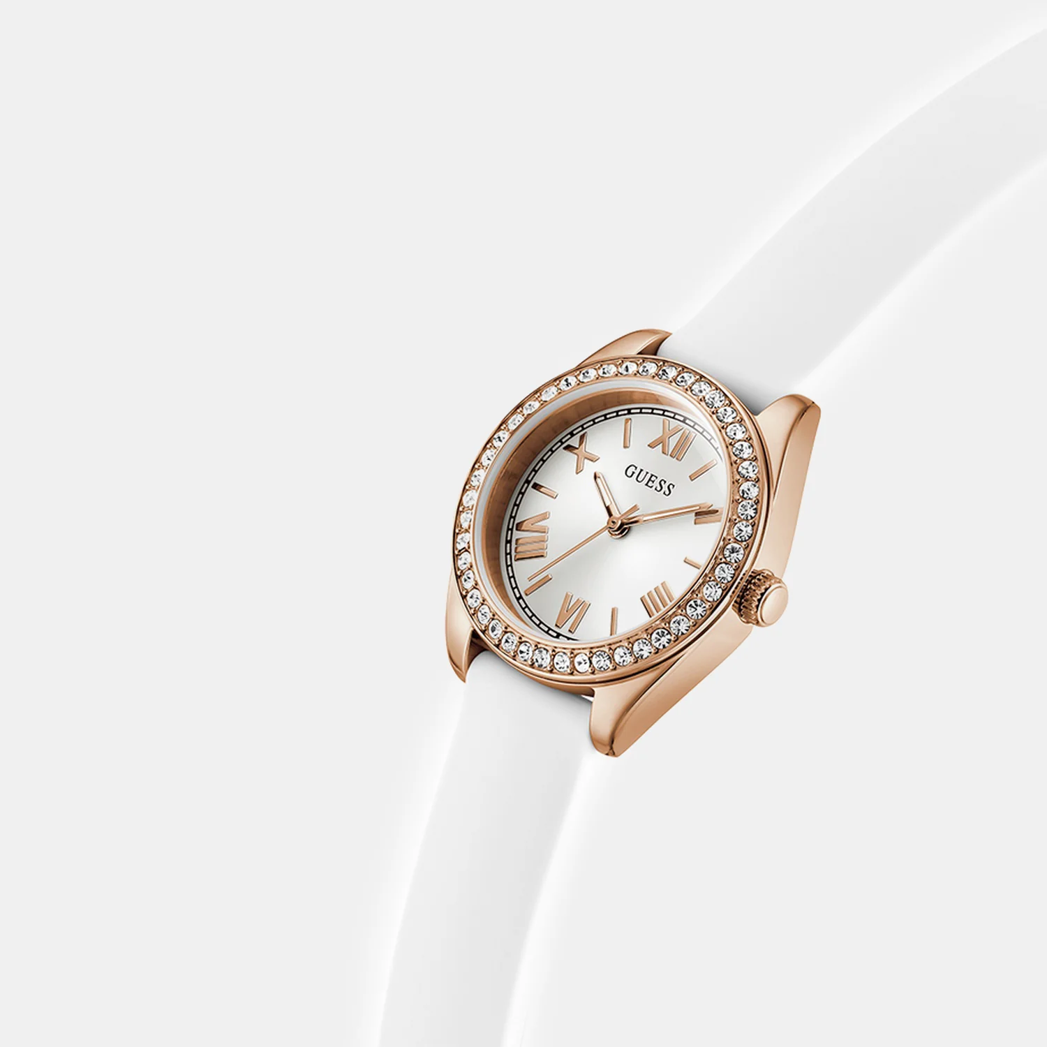 Women Quartz White Dial Analog Leather Watch GW1000L3 - Image 7