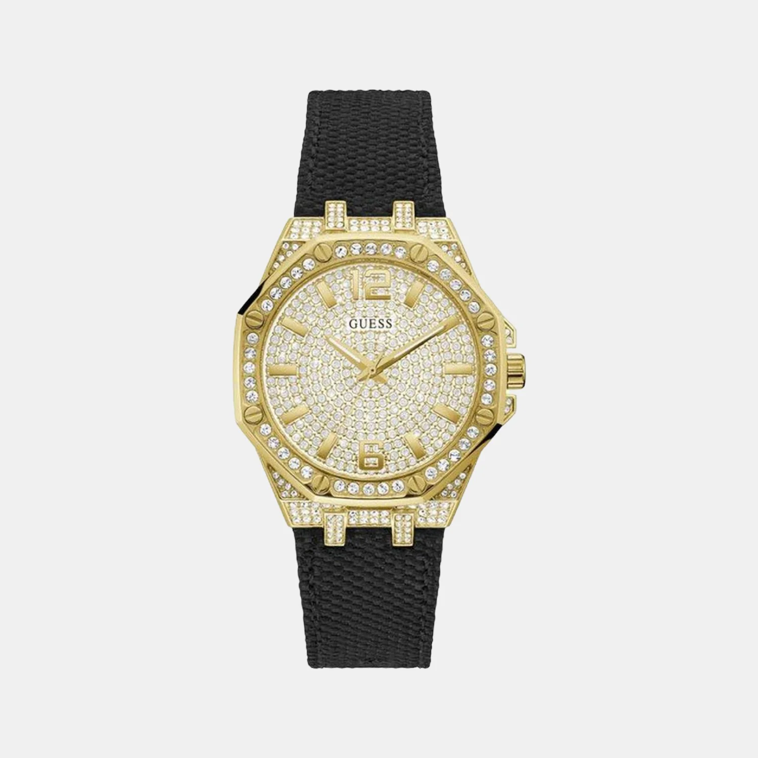 Women Quartz White Dial Analog Silicone Watch GW0408L2