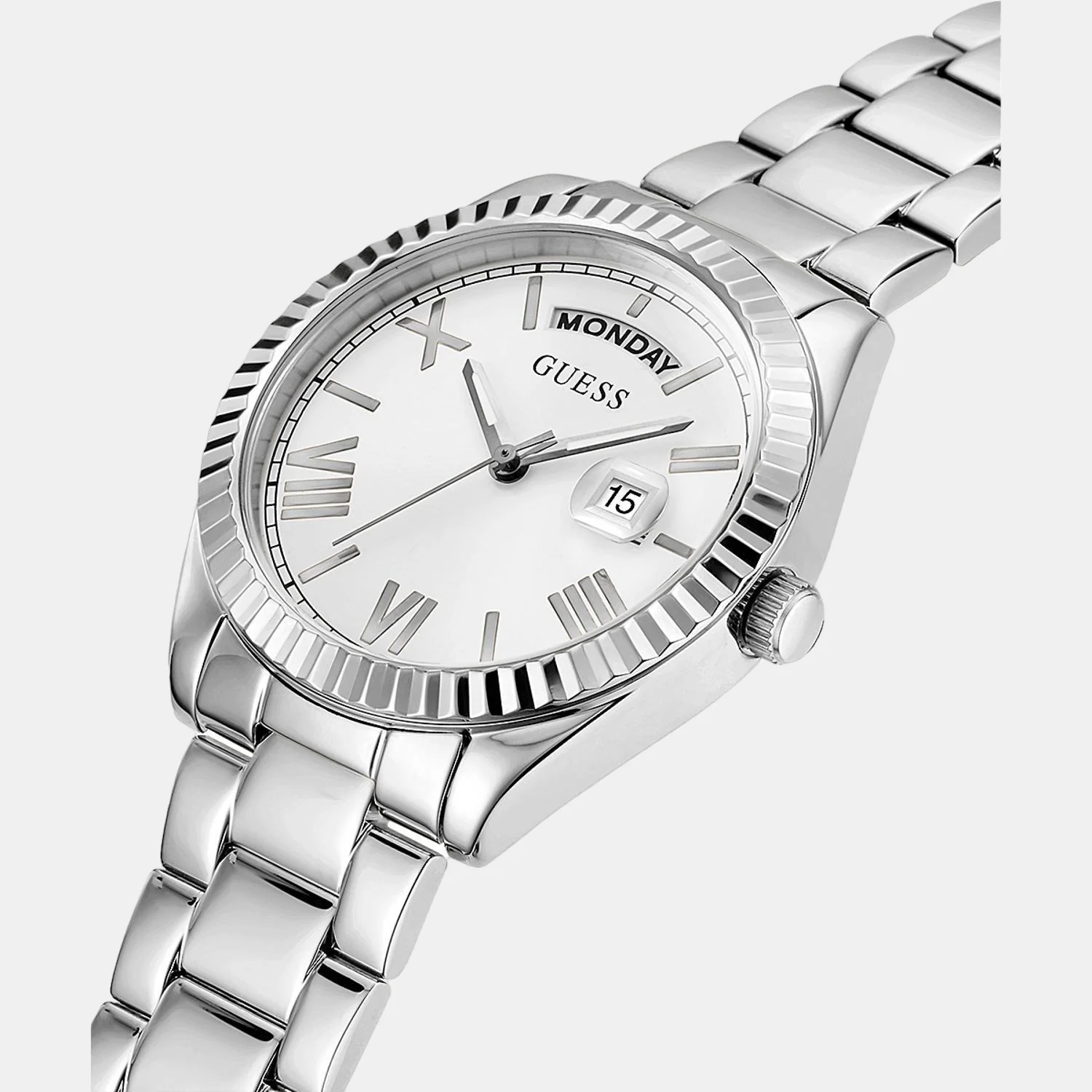 Women Quartz White Dial Analog Stainless Steel Watch GW0308L1 - Image 2