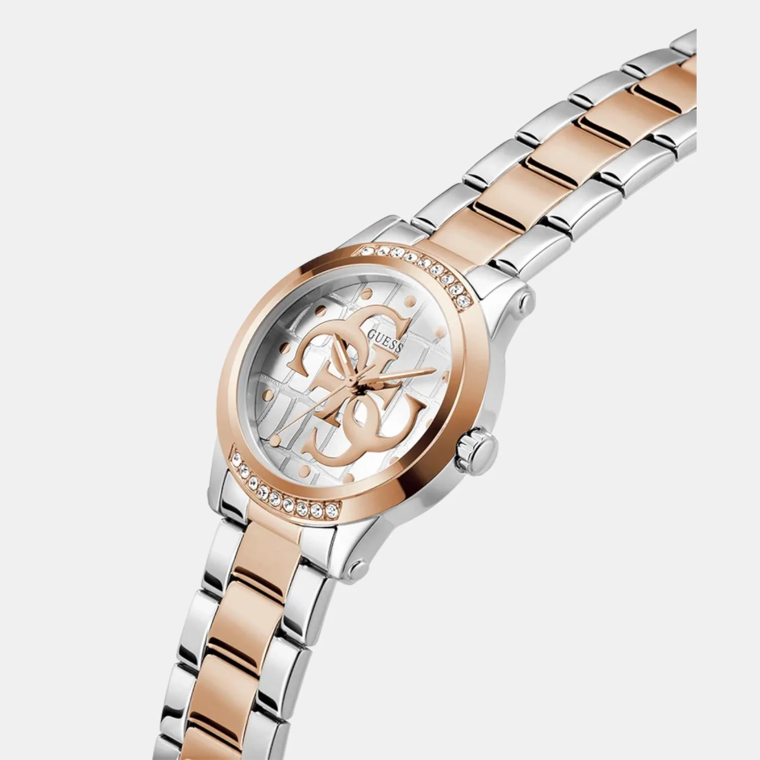 Women Quartz White Dial Analog Stainless Steel Watch GW0861L5 - Image 3