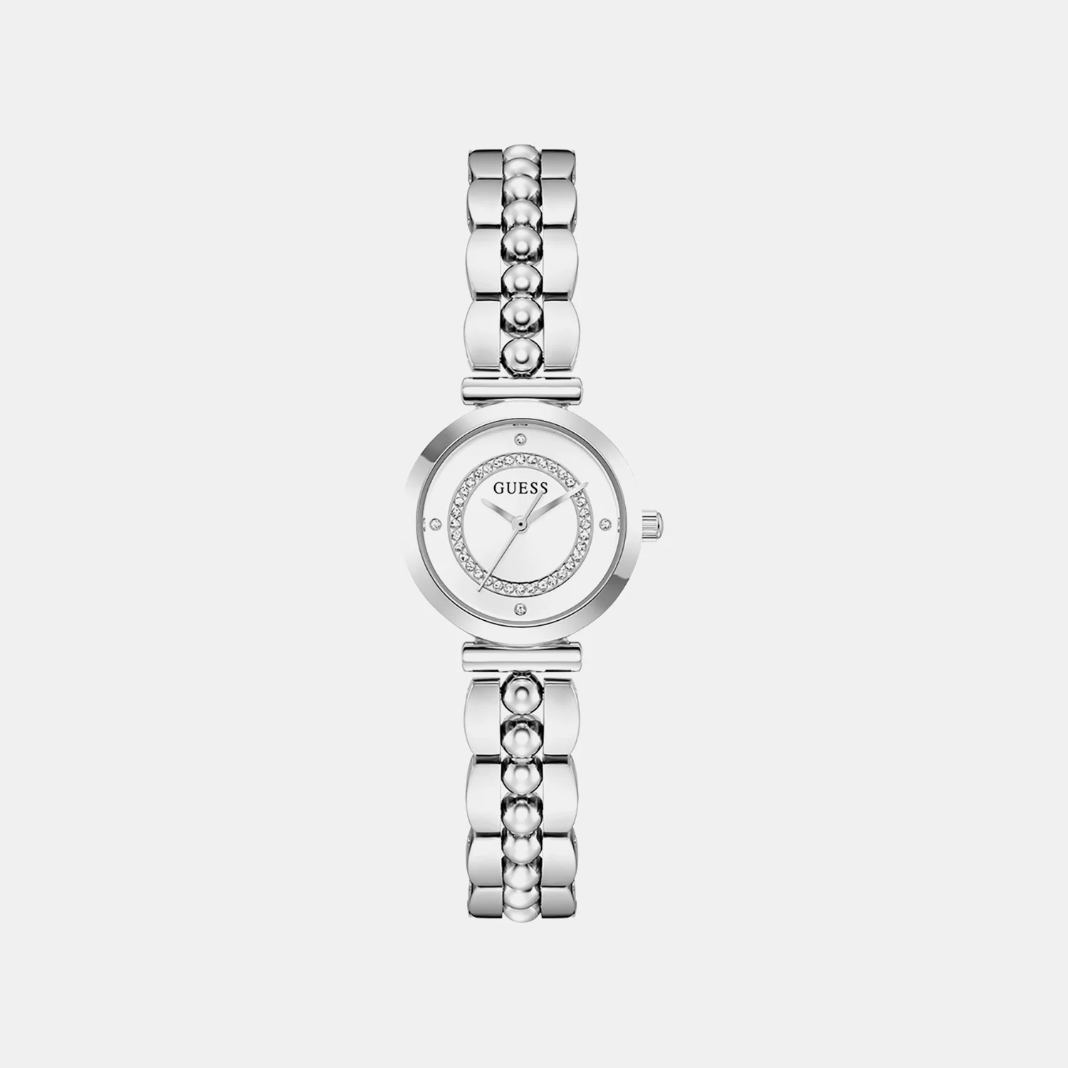Women Quartz White Dial Analog Stainless Steel Watch GW0994L1