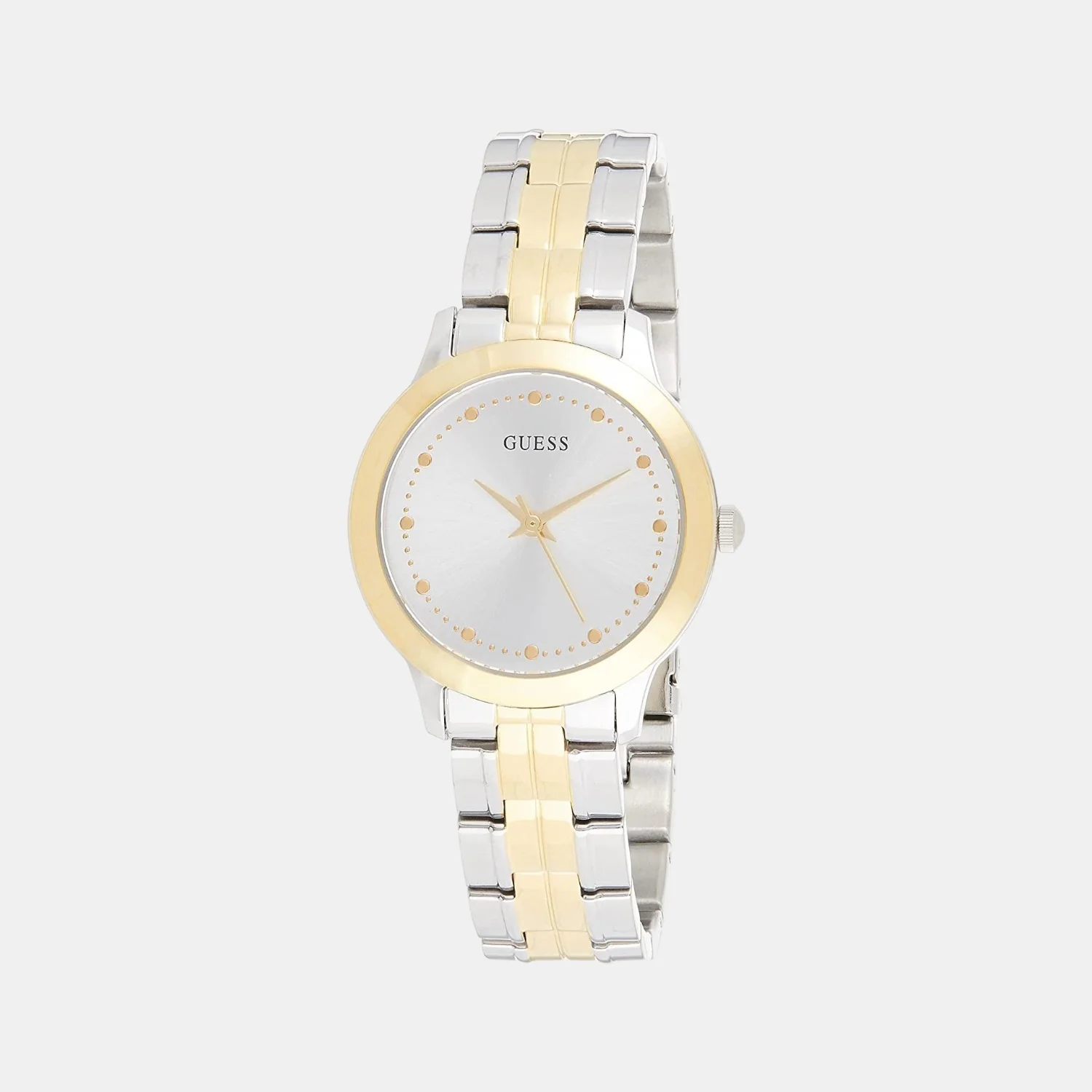 Women Quartz White Dial Analog Stainless Steel Watch W0989L8
