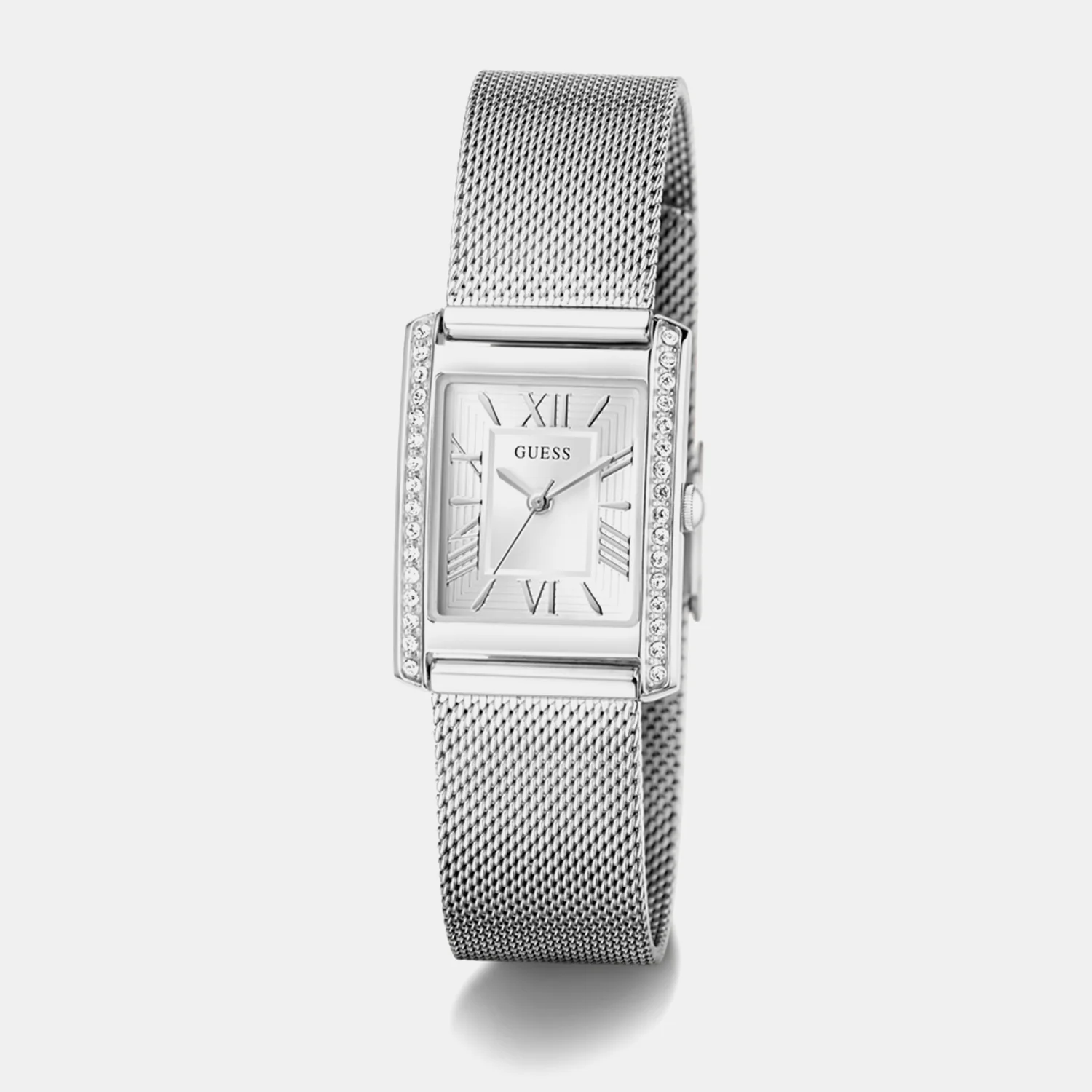 Women Quartz White Dial Analog Mesh Watch GW0997L1 - Image 2