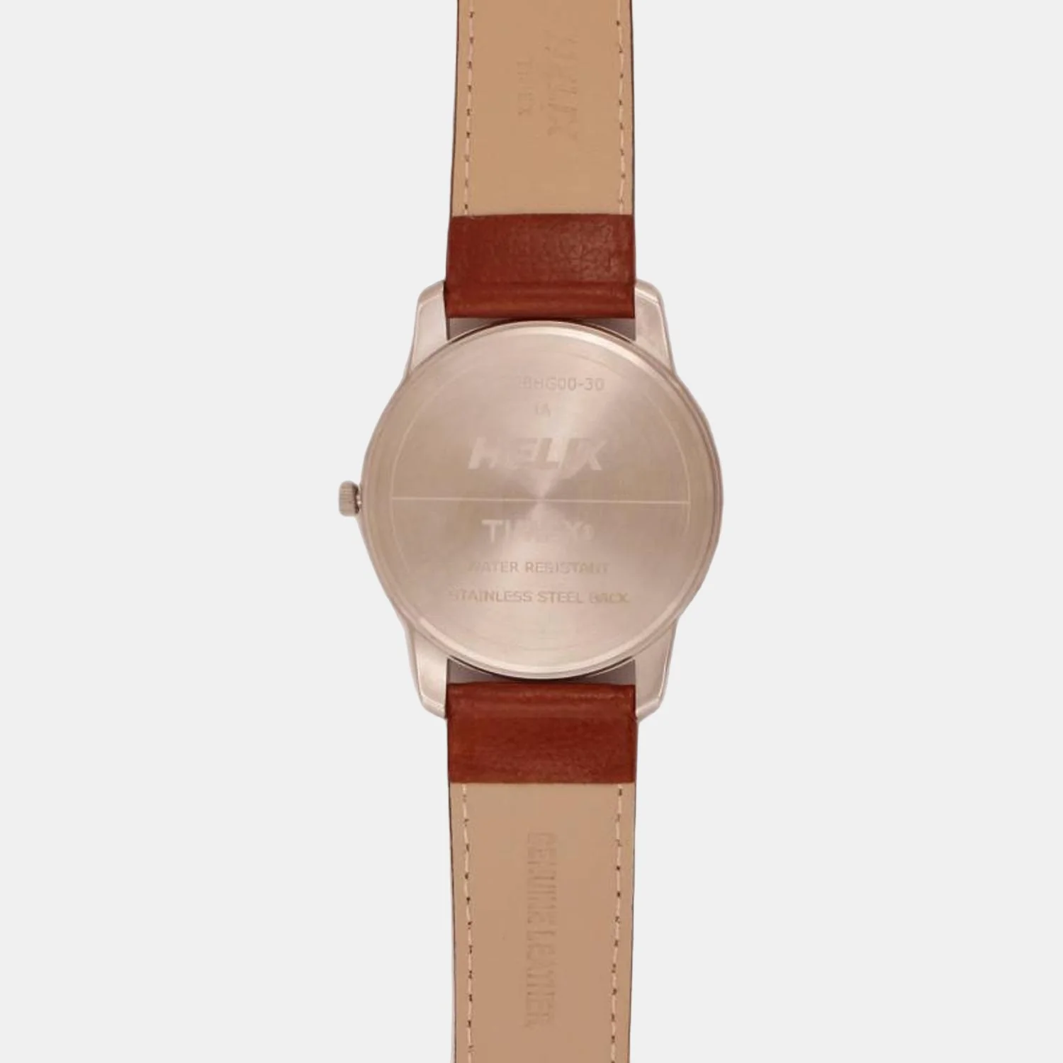 Men Quartz Beige Dial Analog Leather Watch TW028HG00 - Image 4