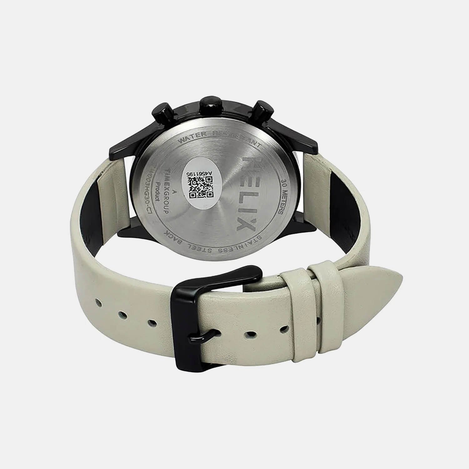 Men Quartz Beige Dial Multi-Function Leather Watch TW003HG30 - Image 3
