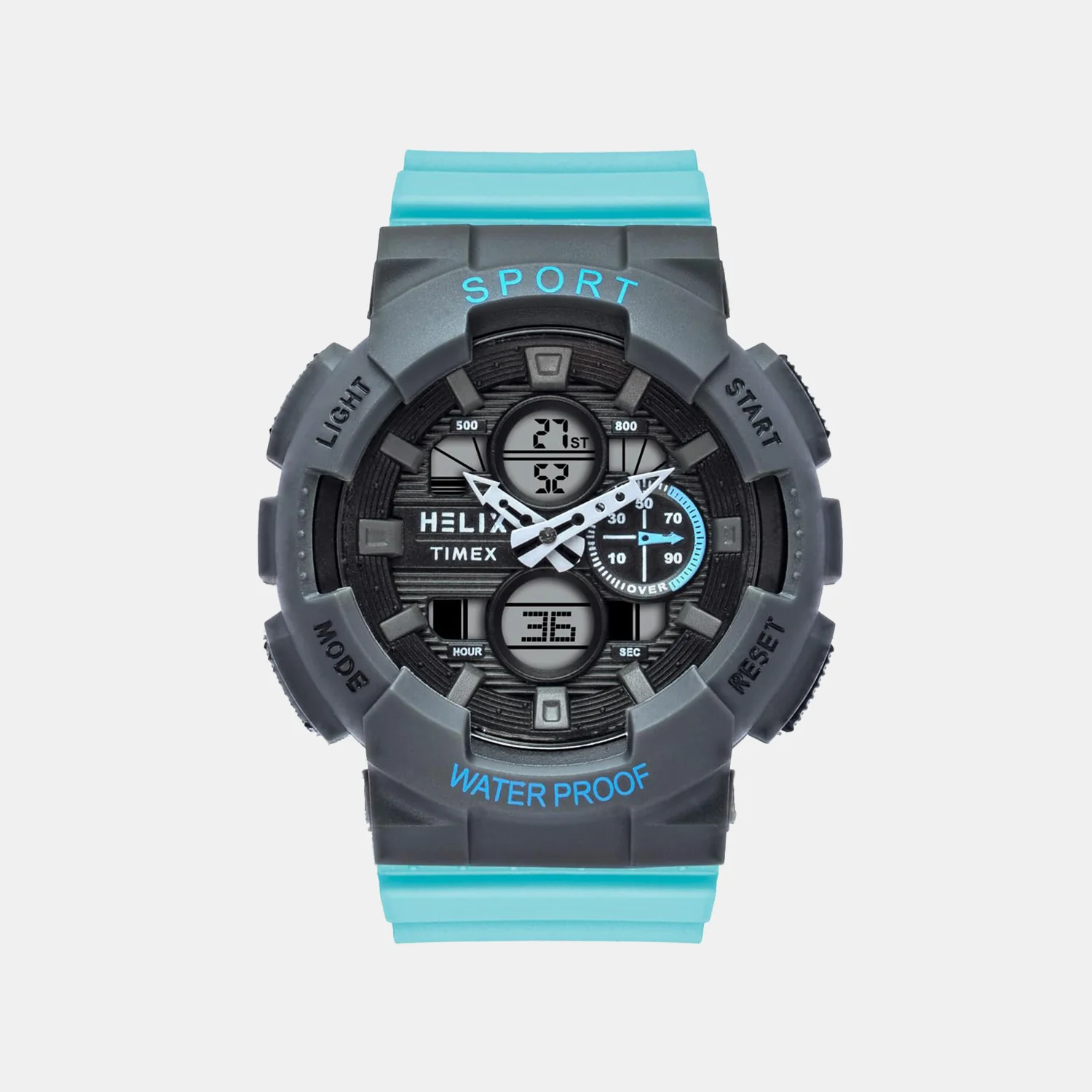 Men Quartz Black Dial Analog-Digital Silicone Watch TWESK7500T