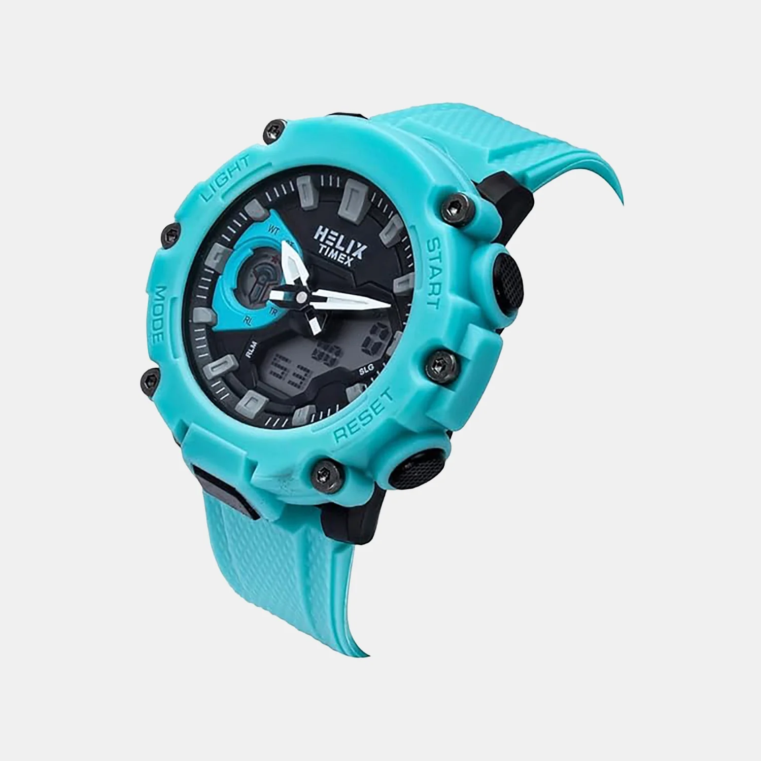 Men Quartz Black Dial Analog-Digital Silicone Watch TWESK7600T - Image 2