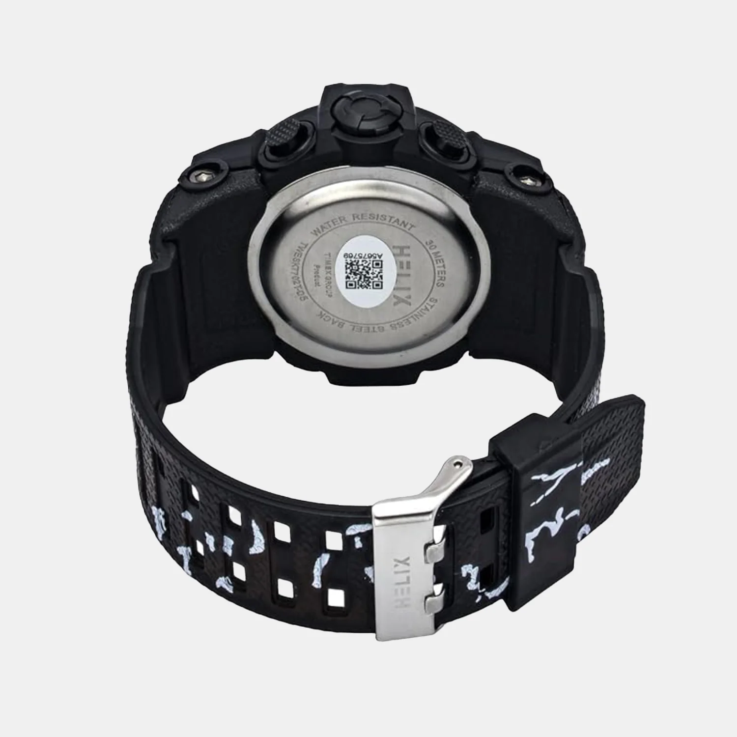 Men Quartz Black Dial Analog-Digital Silicone Watch TWESK7702T - Image 2