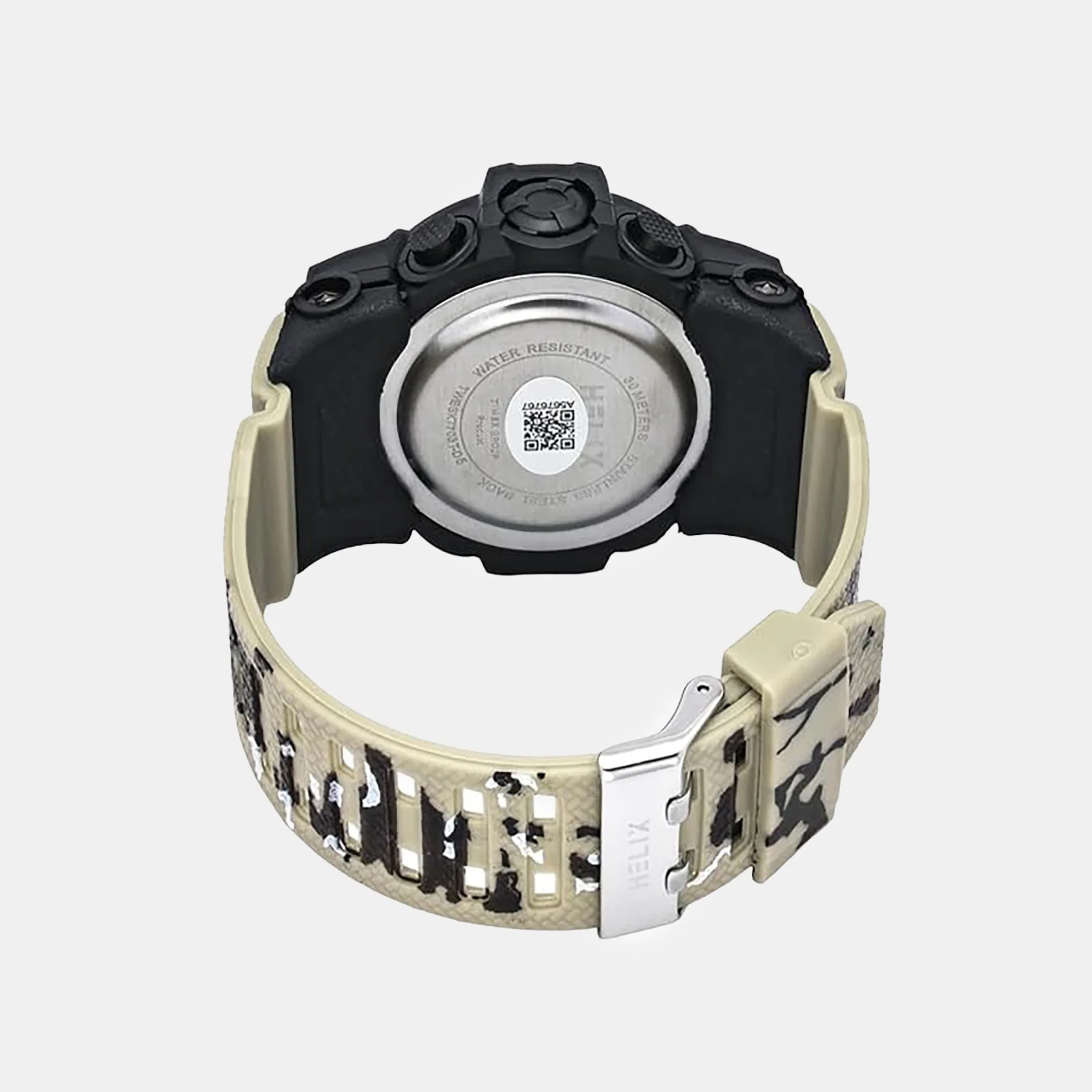 Men Quartz Black Dial Analog-Digital Silicone Watch TWESK7703T - Image 3