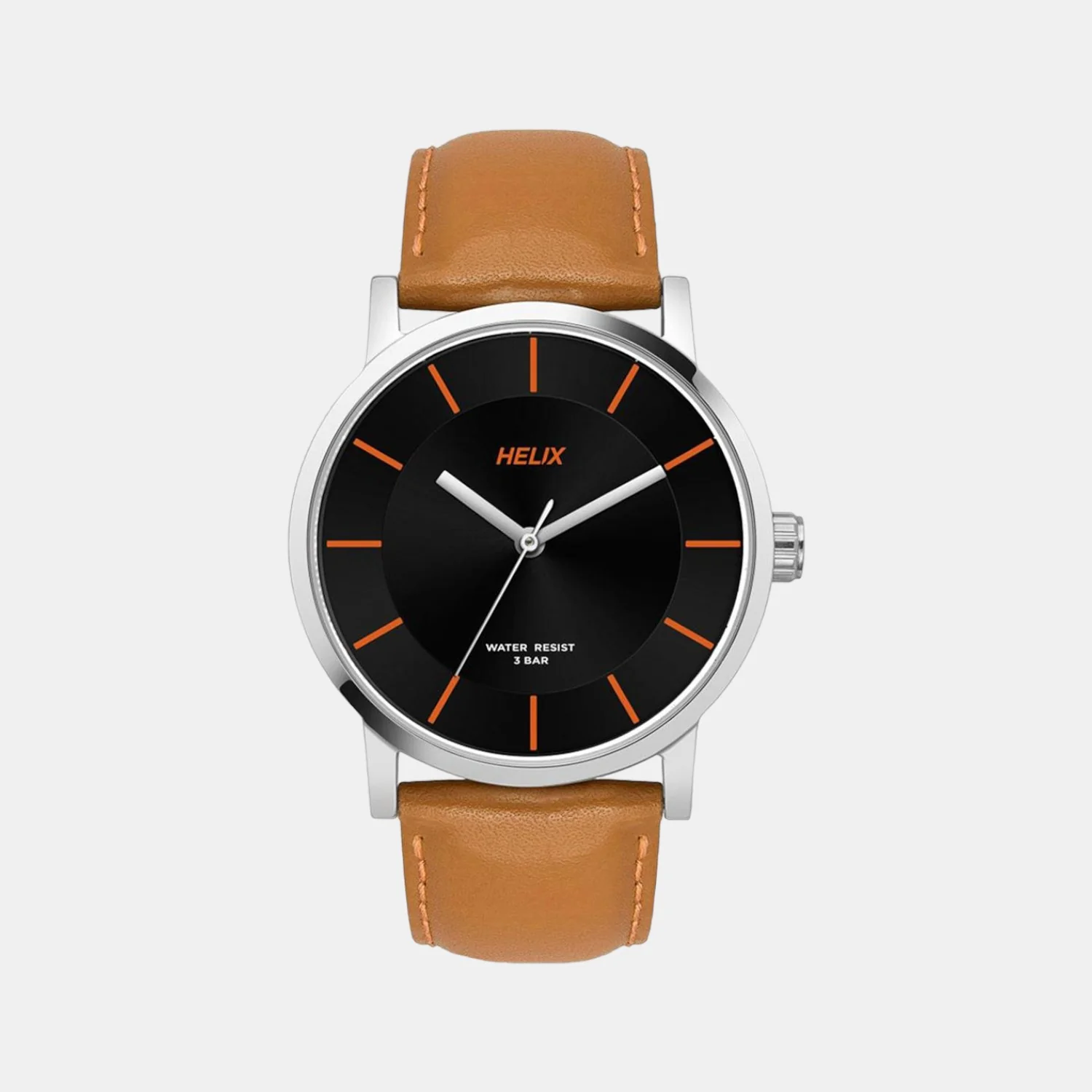 Men Quartz Black Dial Analog Leather Watch TW035HG08