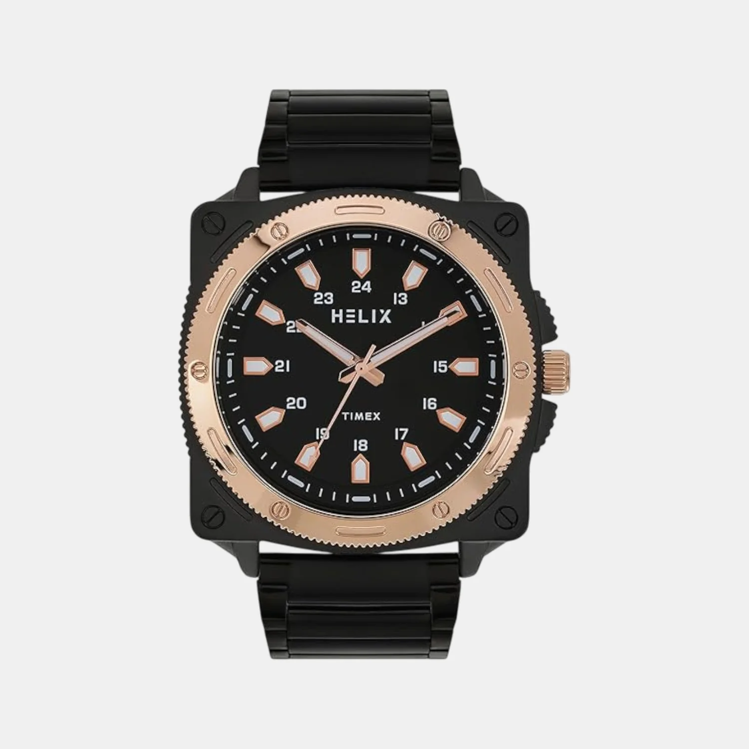 Men Quartz Black Dial Analog Stainless Steel Watch TW062HG02T