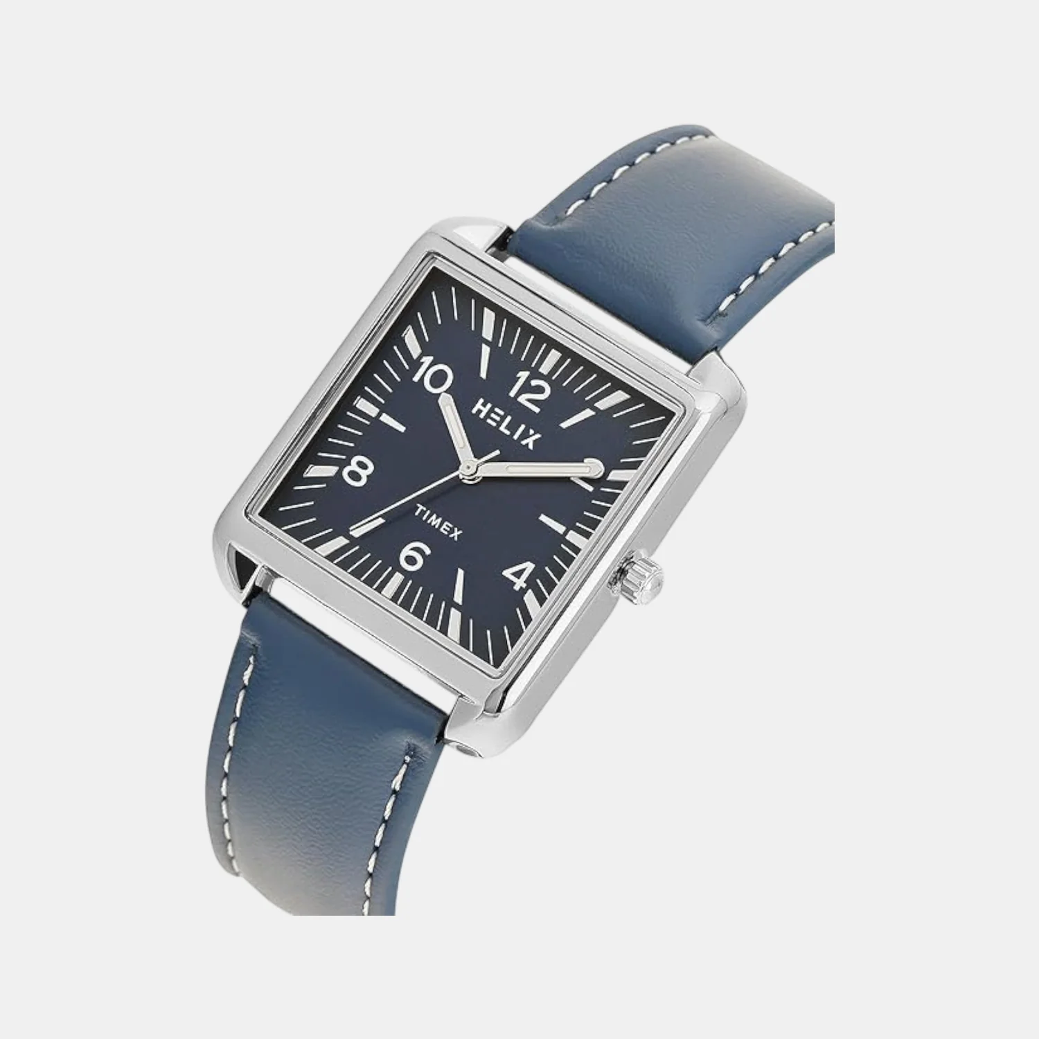Men Quartz Blue Dial Analog Leather Watch TW064HG01T - Image 2